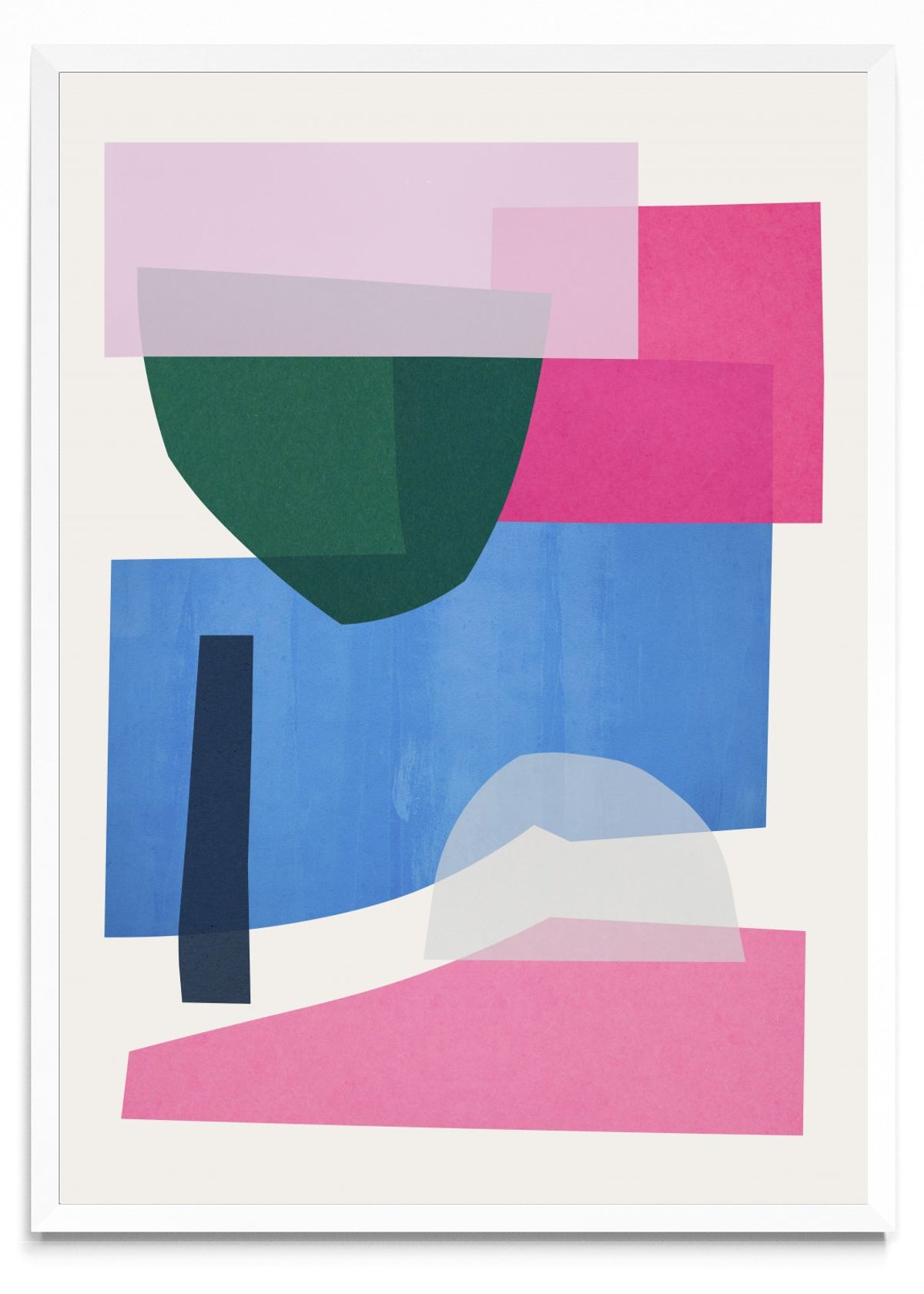 Collage abstracto 7 - Retrato BL
