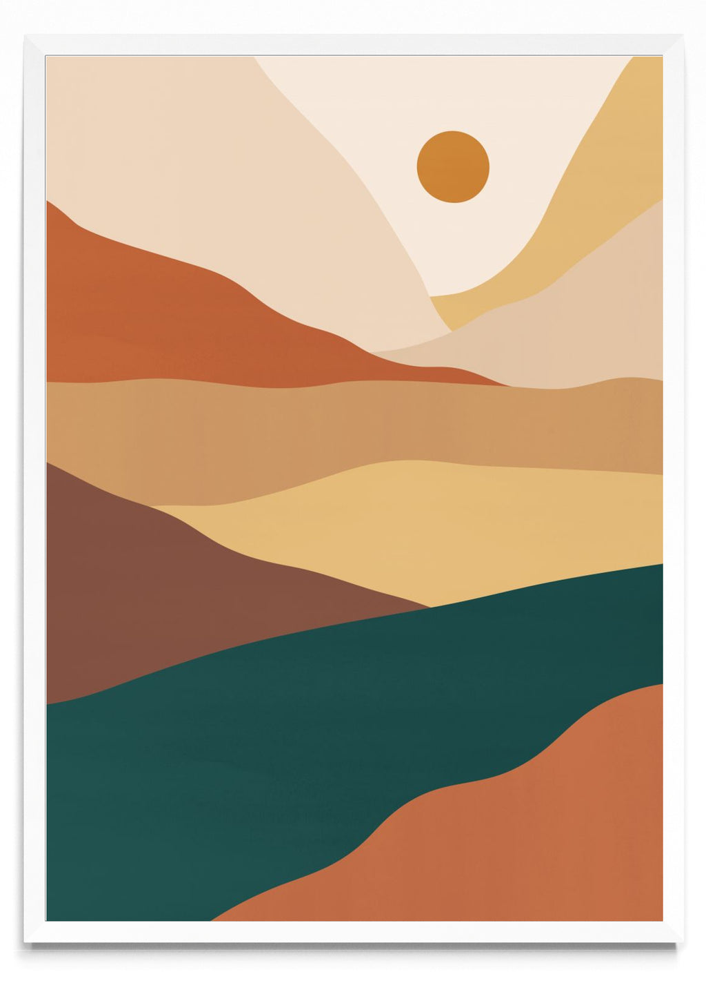Paisaje de acuarela 2 - Retrato BL