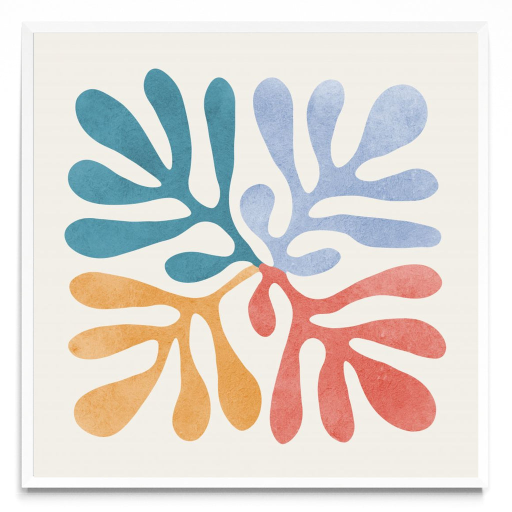 Flores matisse 7 - Cuadrado BL