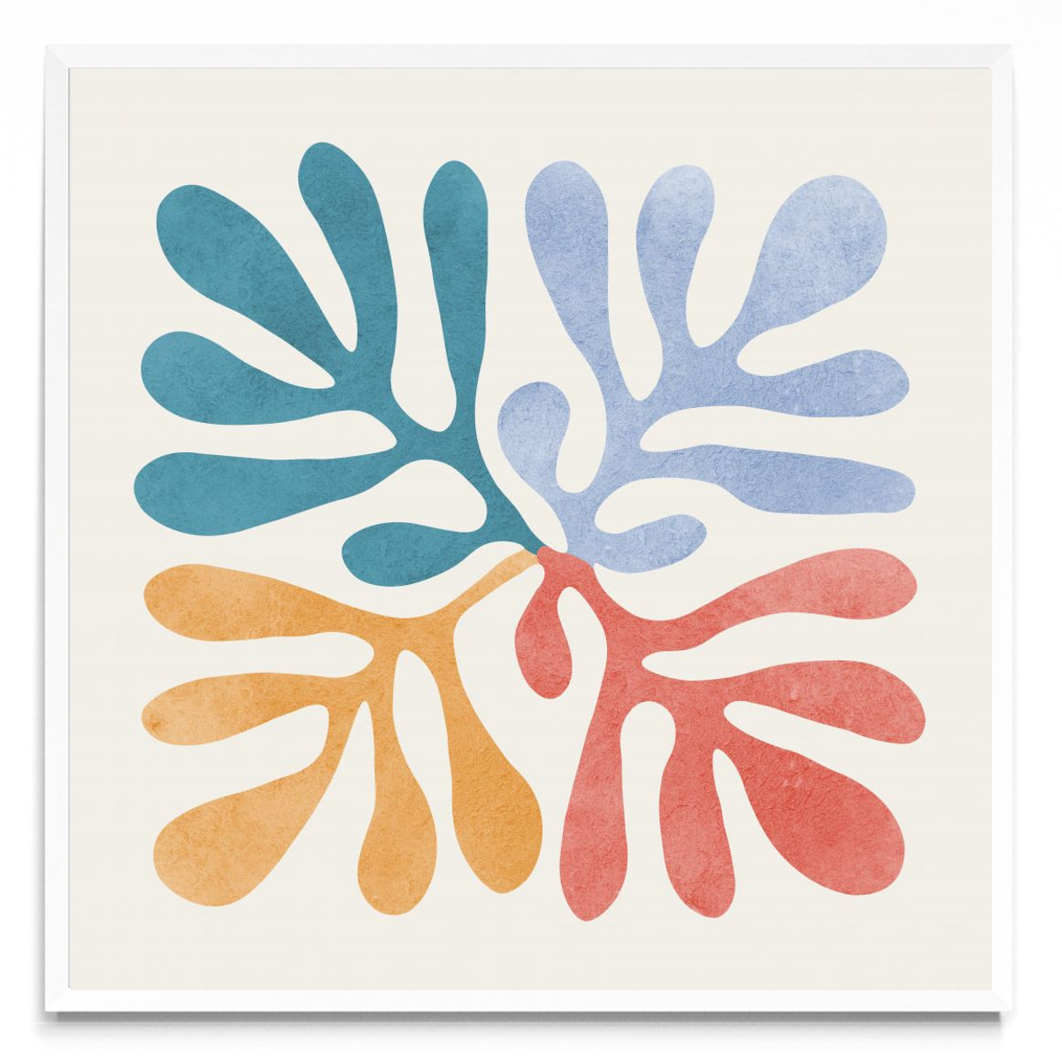 Flores matisse 7 - Cuadrado BL