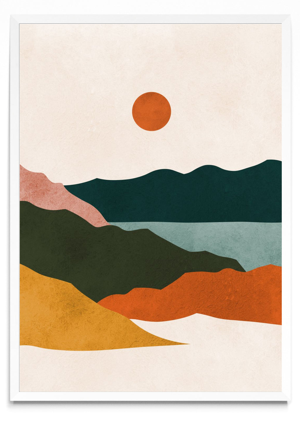 Paisaje de acuarela 10 - Retrato BL