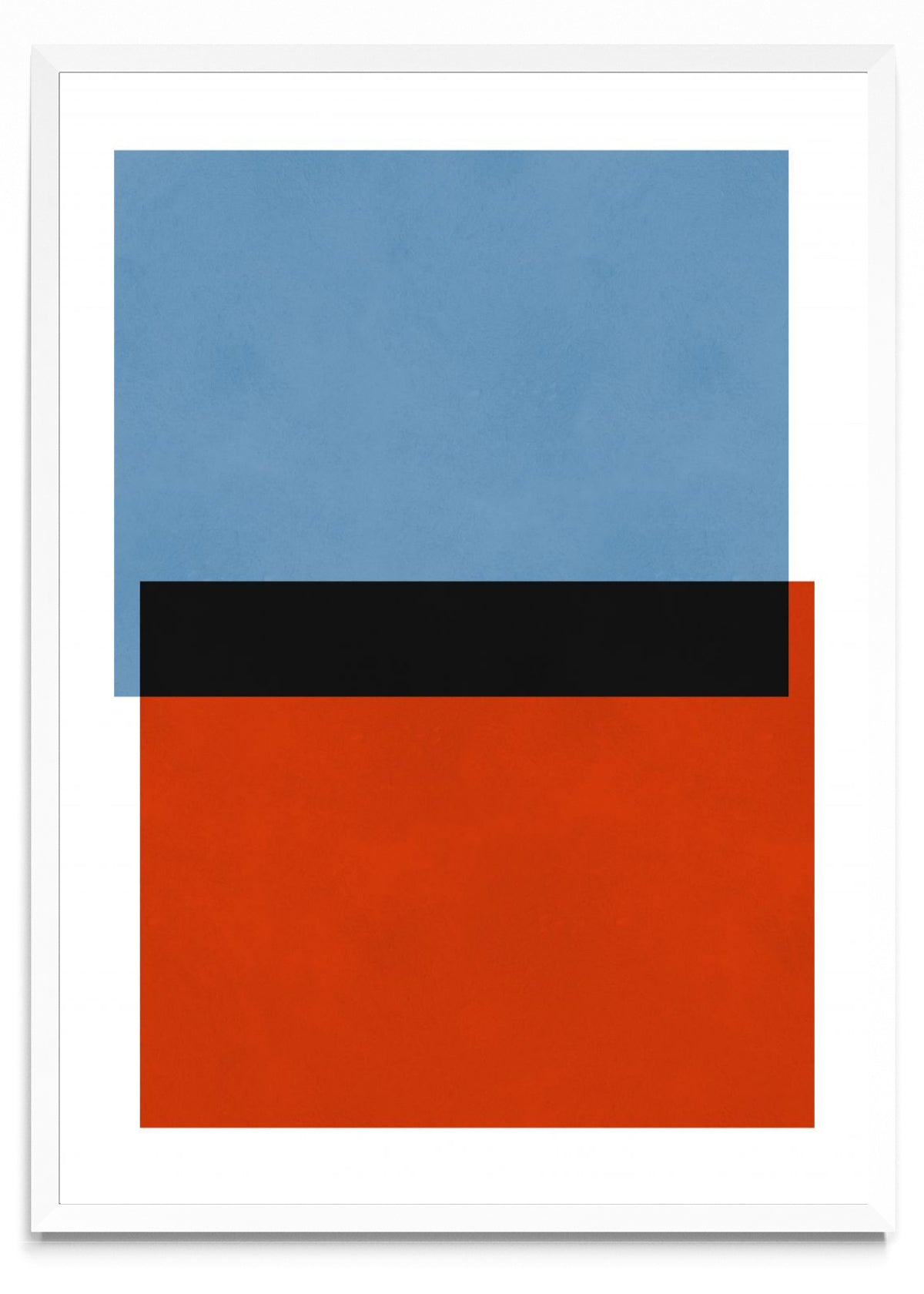 Rojo sobre azul 3 - Retrato BL