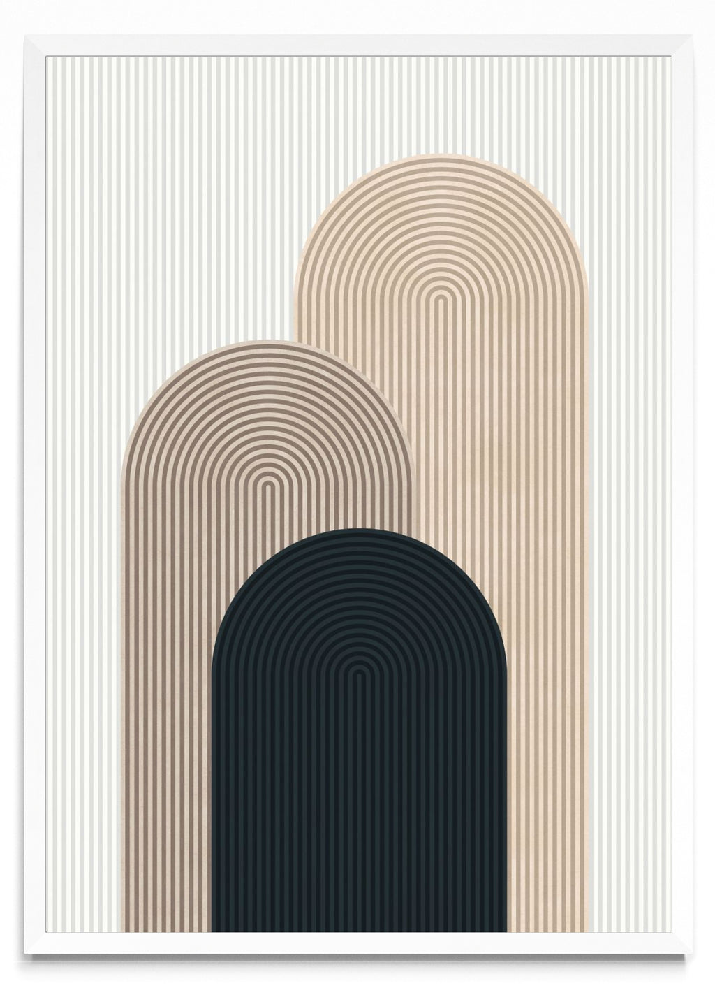 Arte de líneas y círculos 3 - Retrato BL