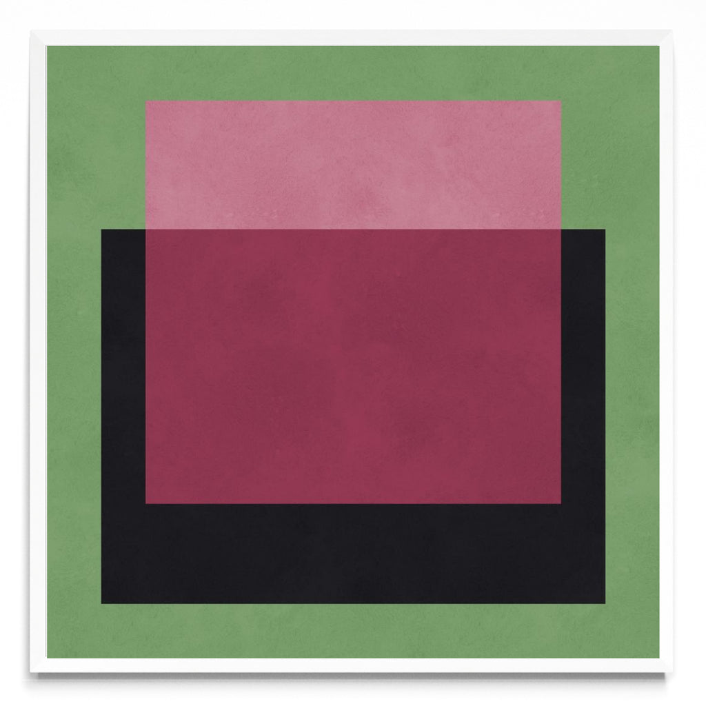 Geometria em fundo verde - Cuadrado BL
