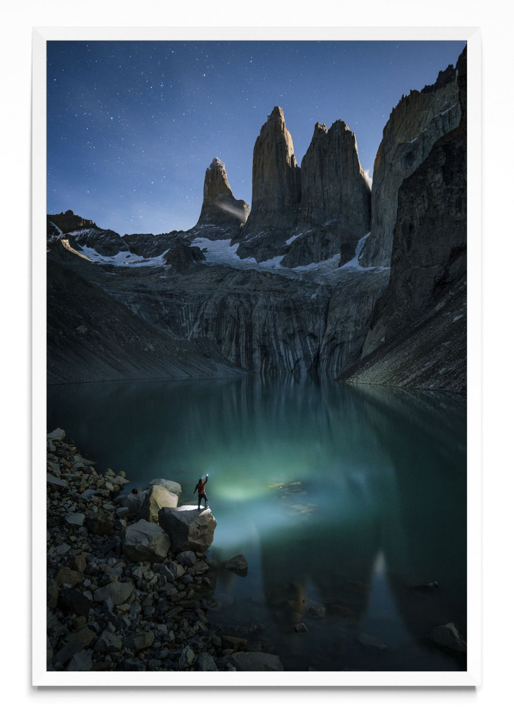 Contra luz de luna llena en Torres del Paine - FotoV BL