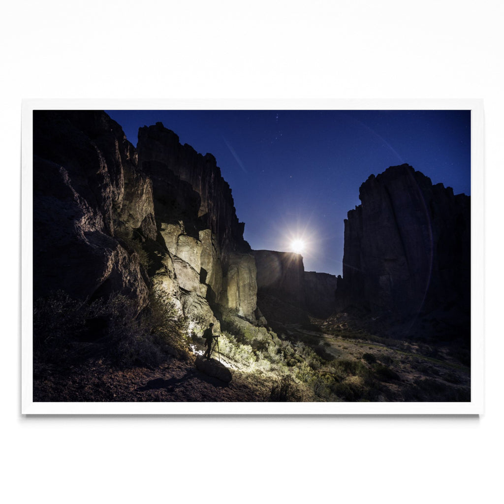 Puesta de Luna en el Cañadón - FotoH BL