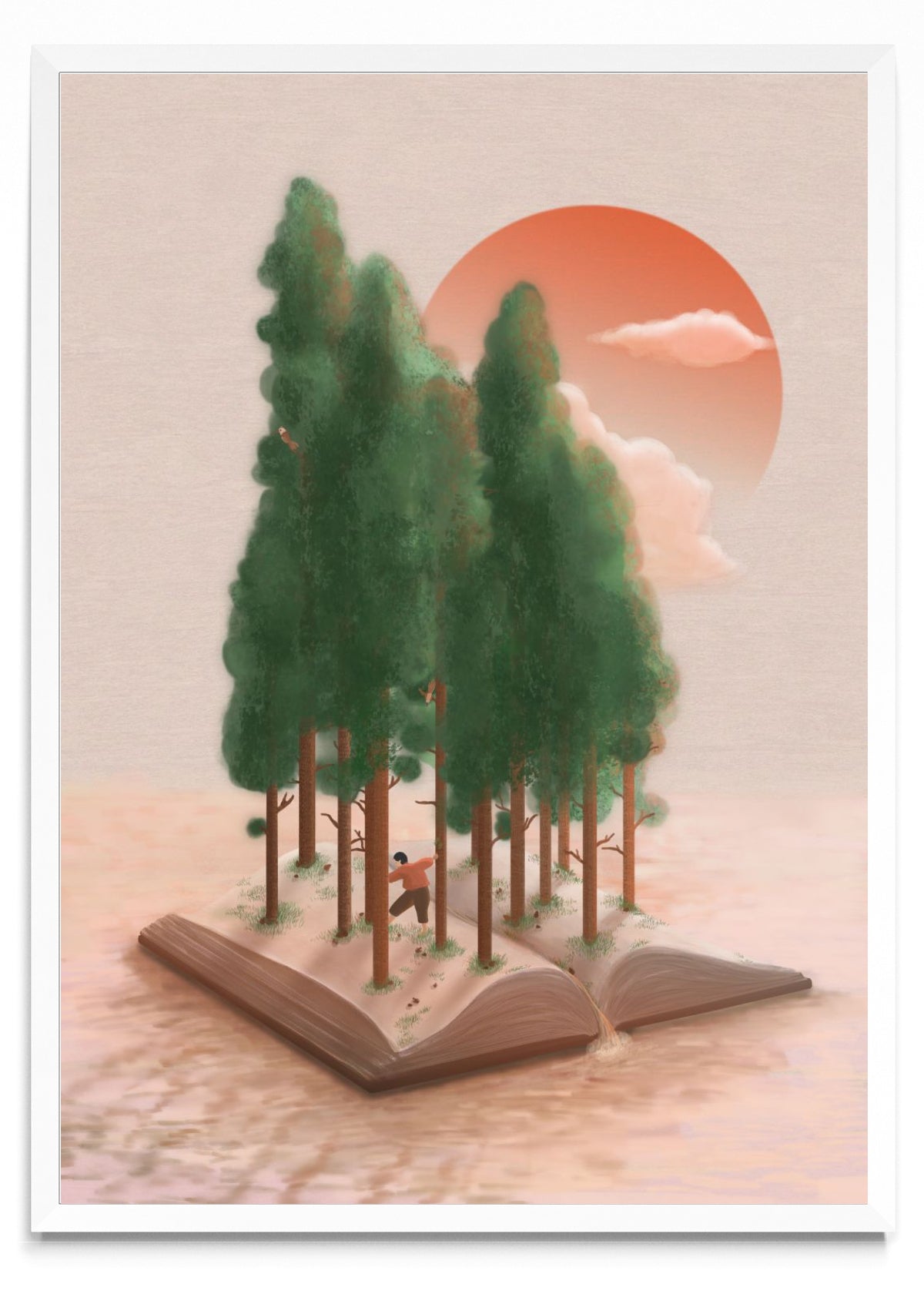 Lecturas en el bosque - Retrato BL