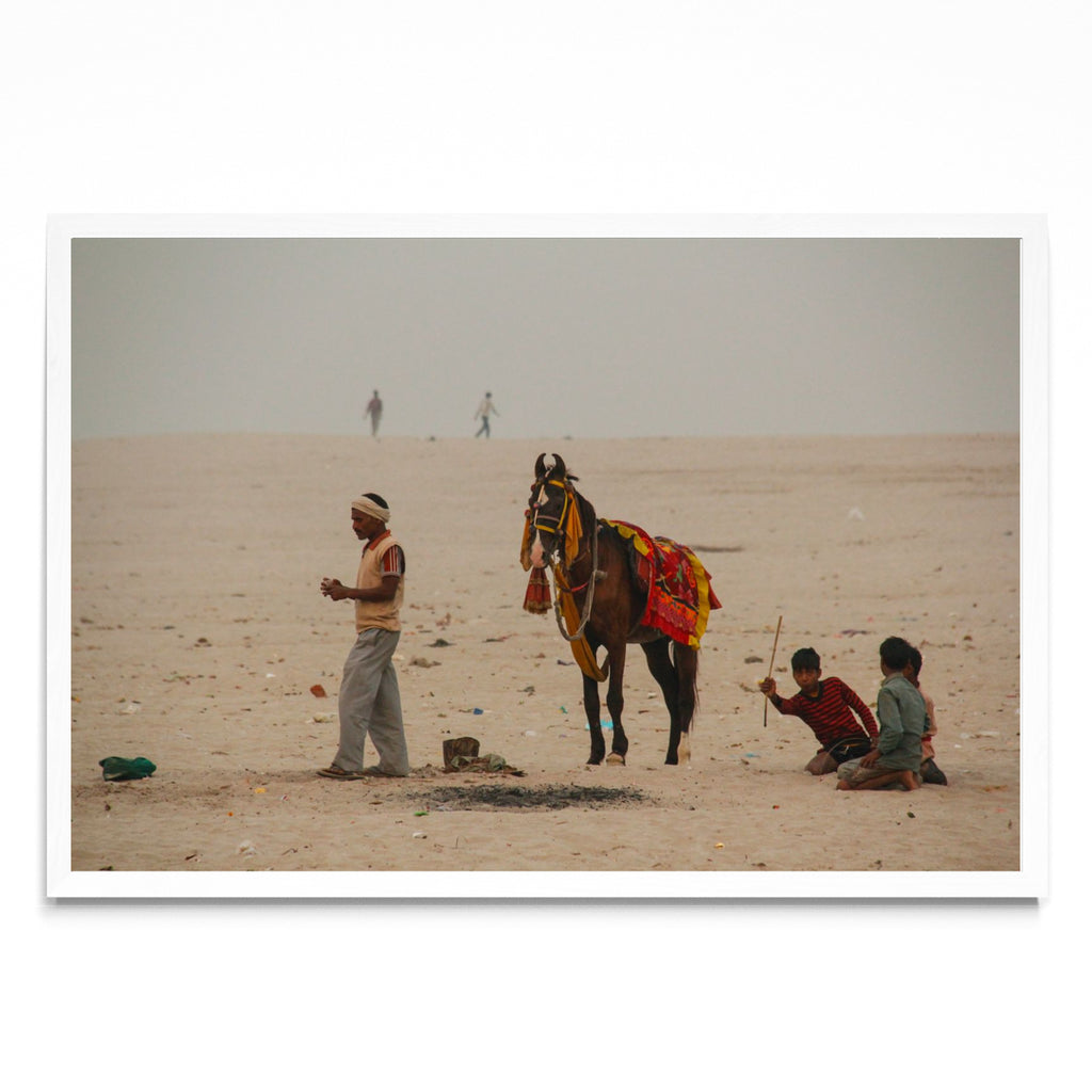 Caballo en Varanasi - FotoH BL