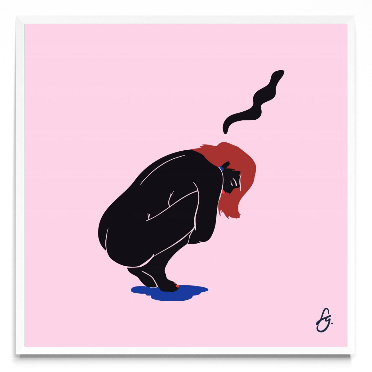 Quietecita Rosa - Cuadrado BL
