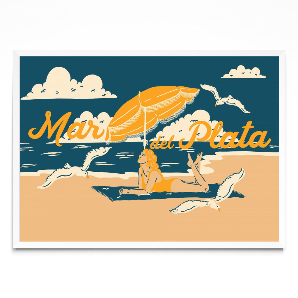 Recuerdo de mar del plata - Paisaje BL