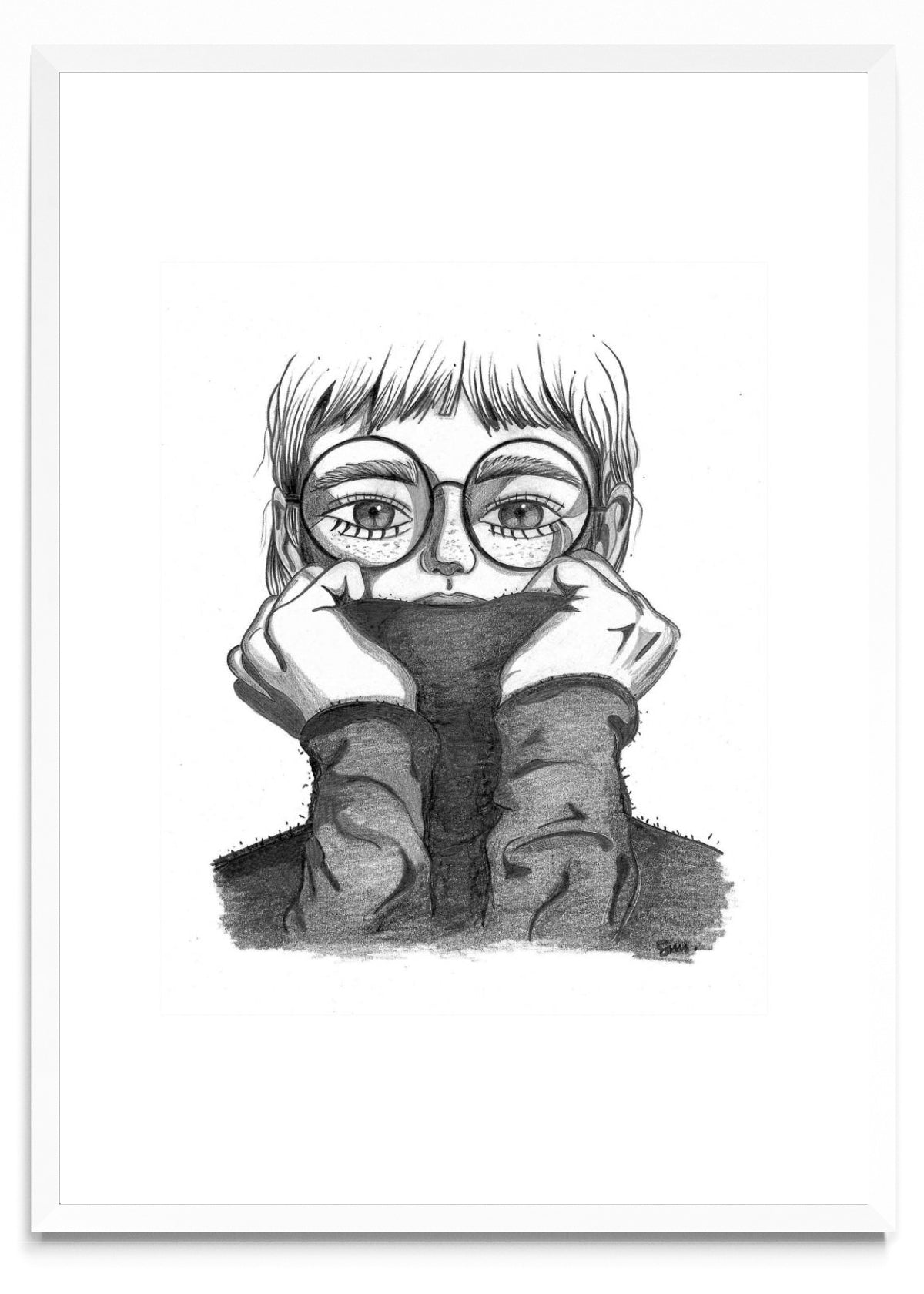 La chica de la polera - Retrato BL