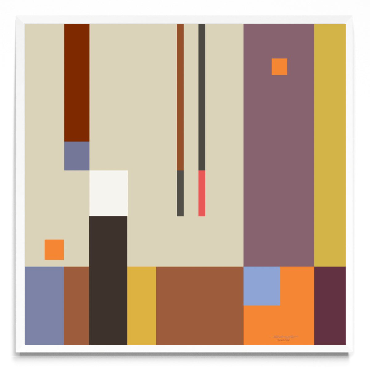 Abstracción colours 1 - Cuadrado BL