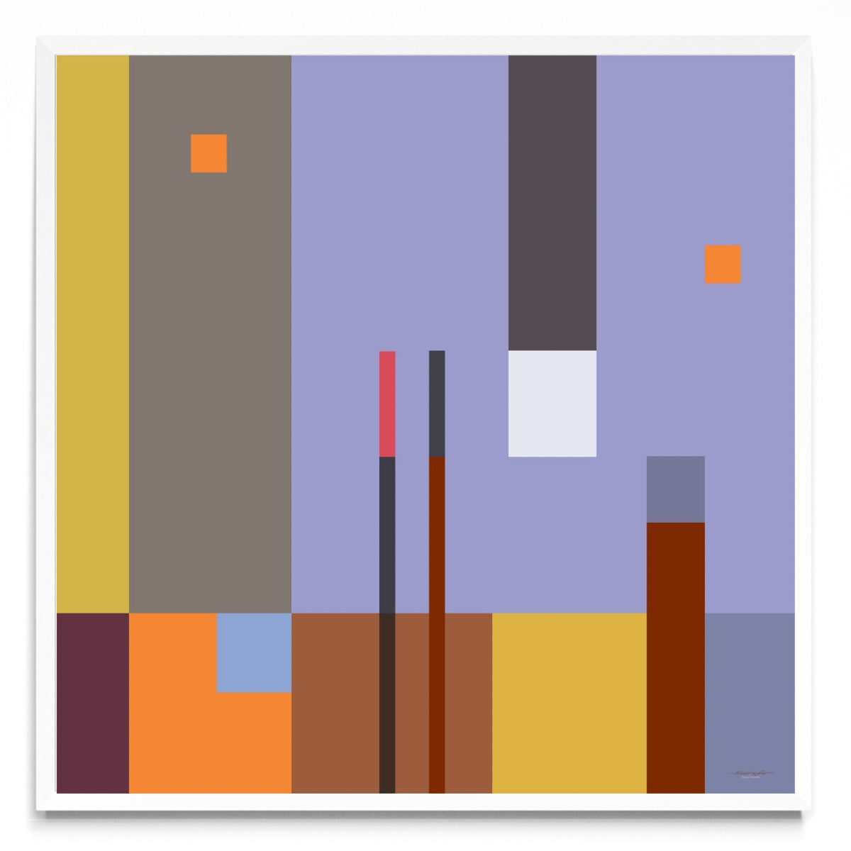 Abstracción colours 2 - Cuadrado BL