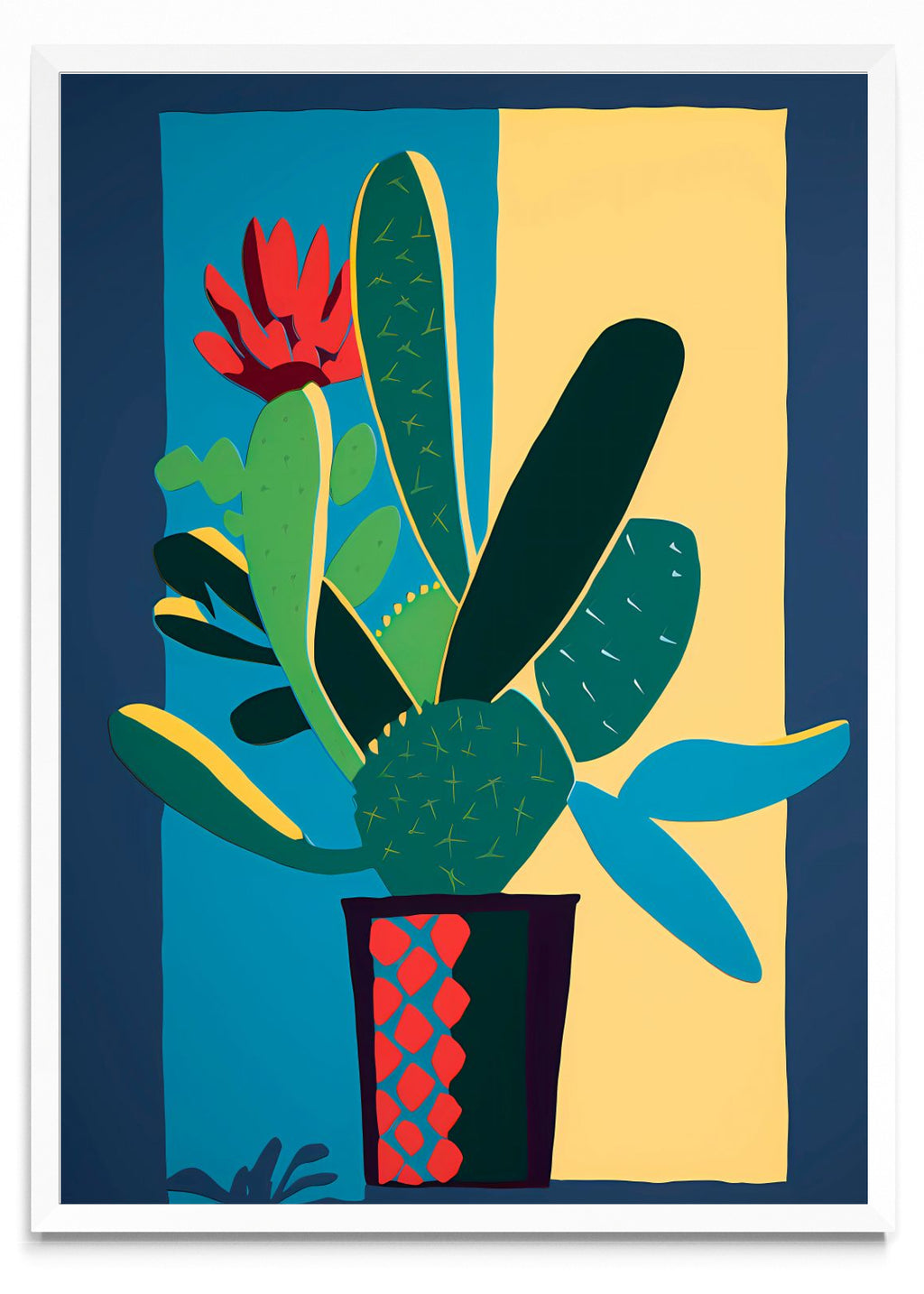 Cactus en Flor - Retrato BL