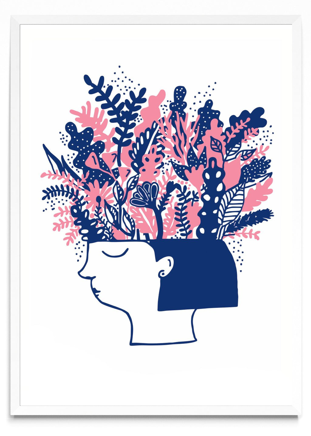 Flores en la cabeza - Retrato BL