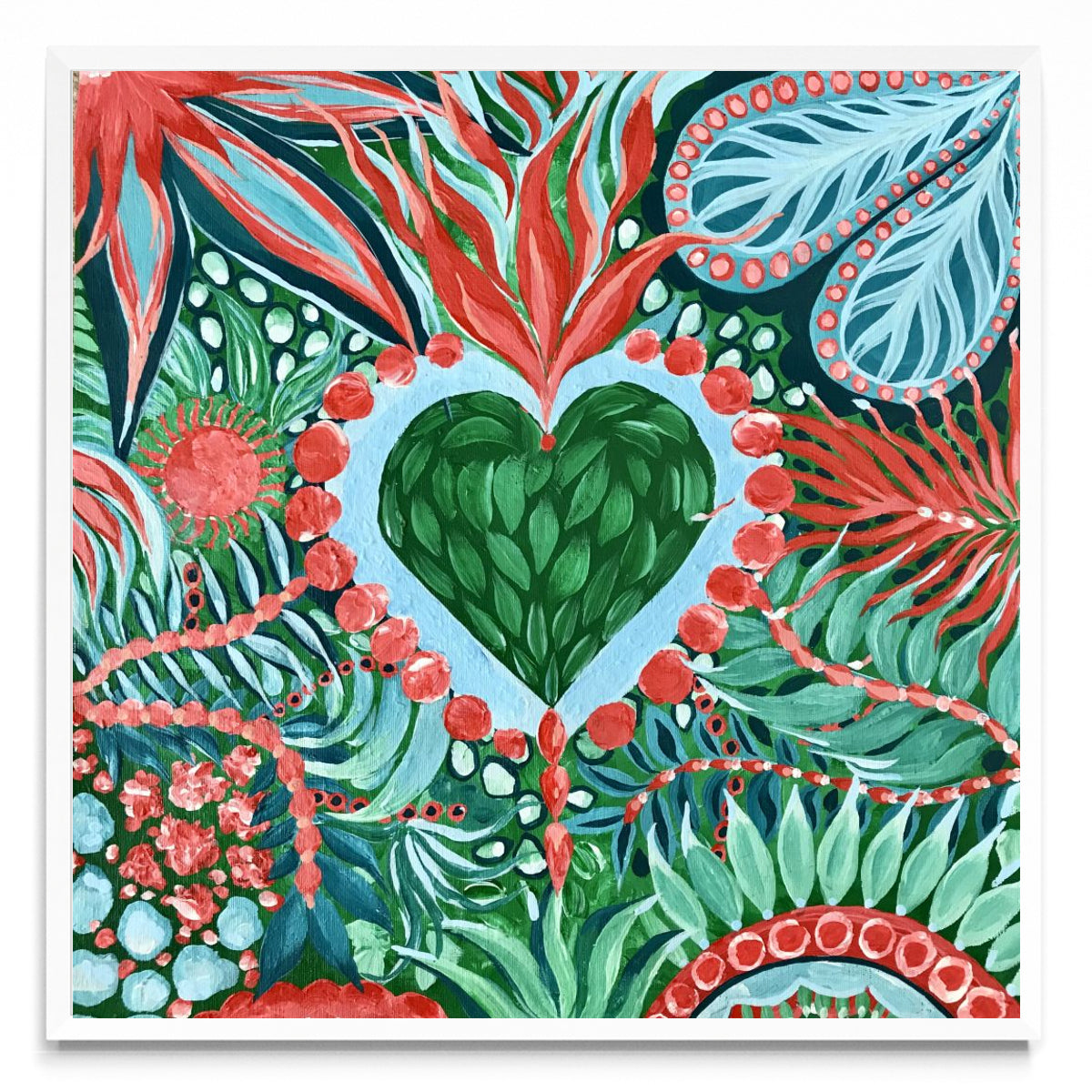 Corazon sagrado 2 - Cuadrado BL