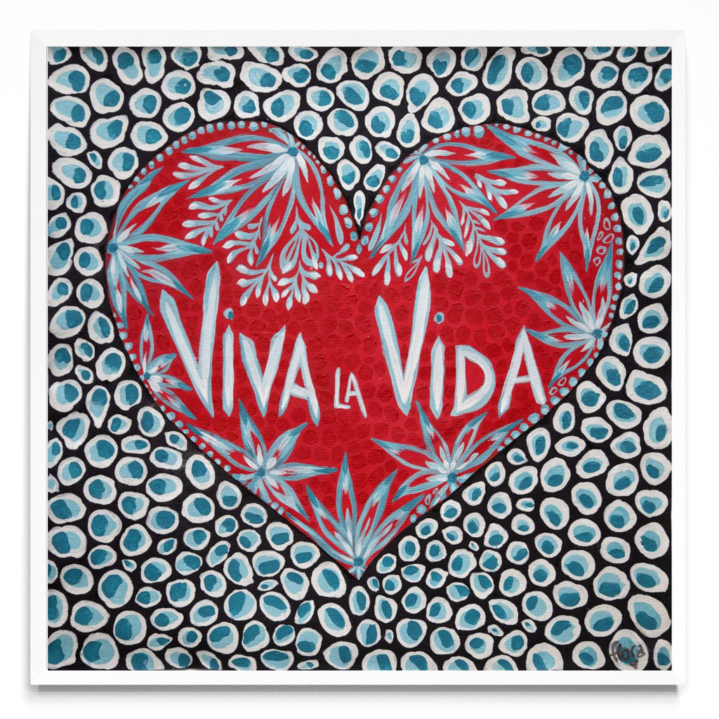 Viva la vida red - Cuadrado BL