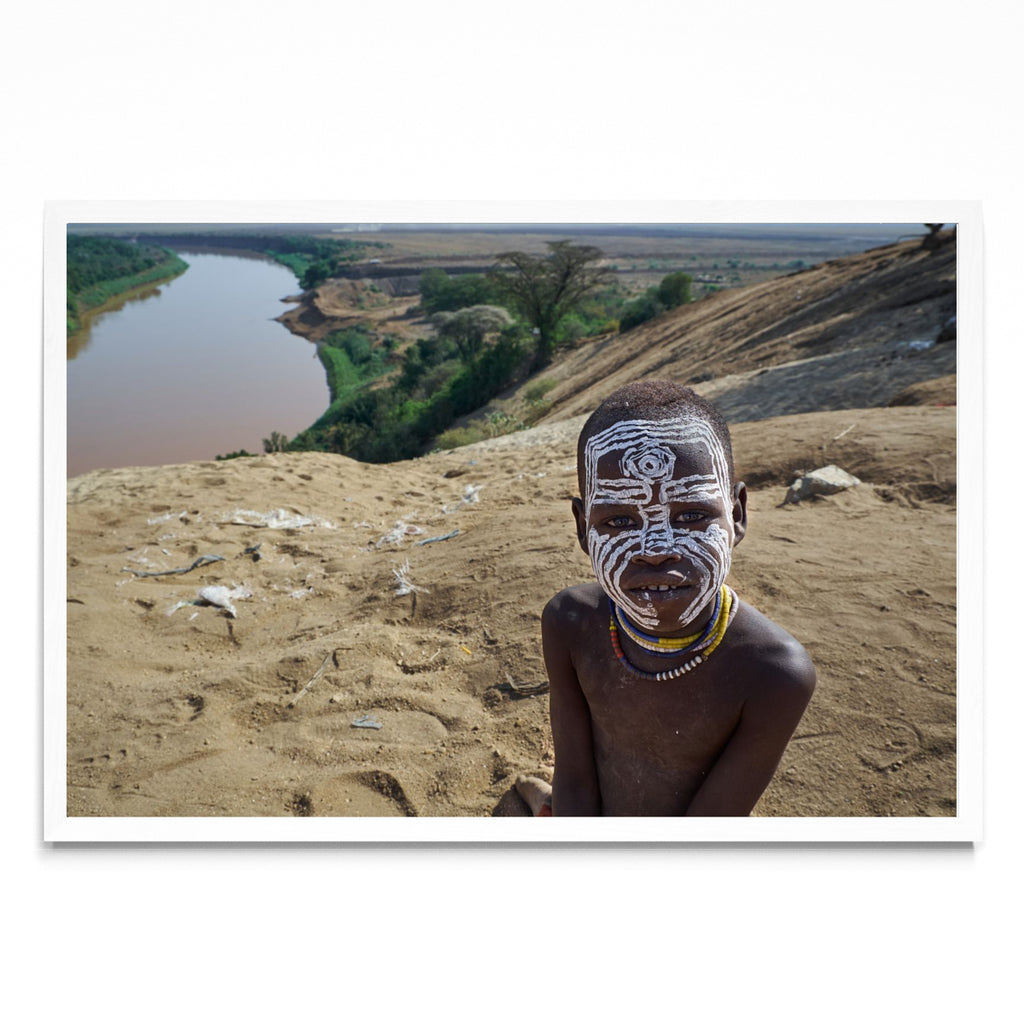 Niño de tribu de Ethiopia - FotoH BL