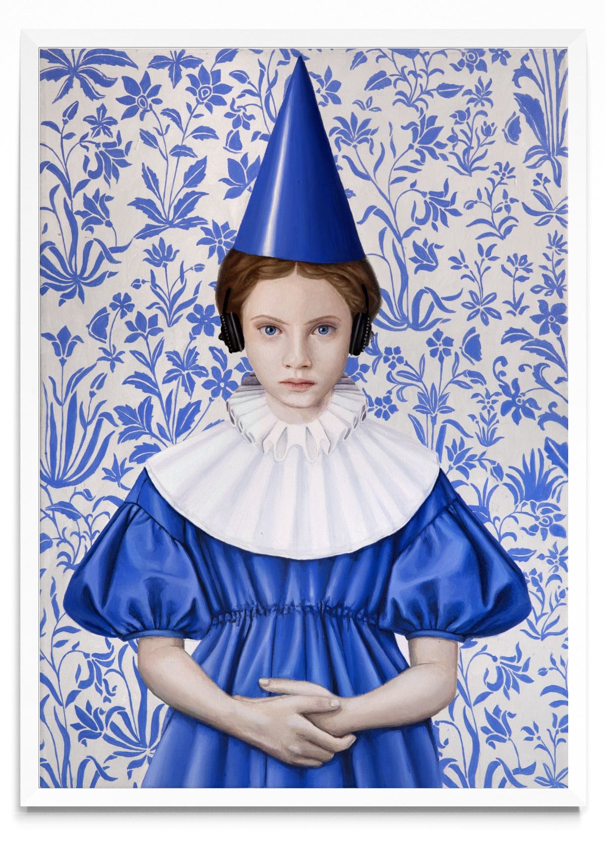 Reina con Bonete Azul - Retrato BL