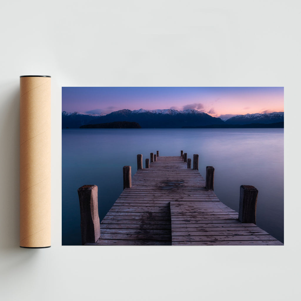 Atardecer en Nahuel Huapi. - Paisaje Solo print