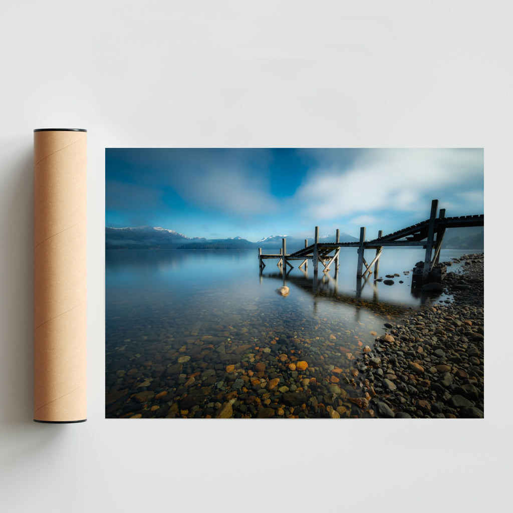 A la orilla del Lago. - Paisaje Solo print