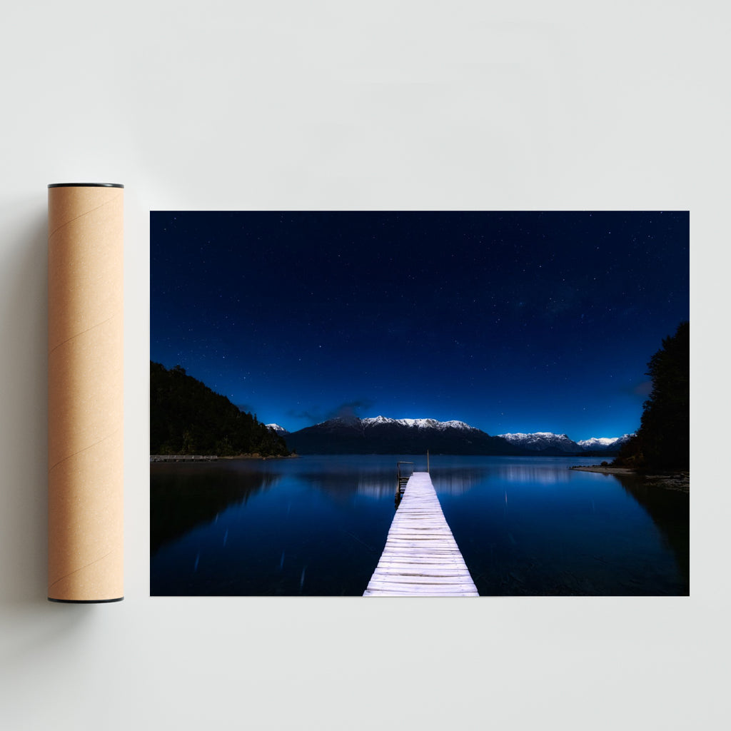 El muelle helado. - Paisaje Solo print