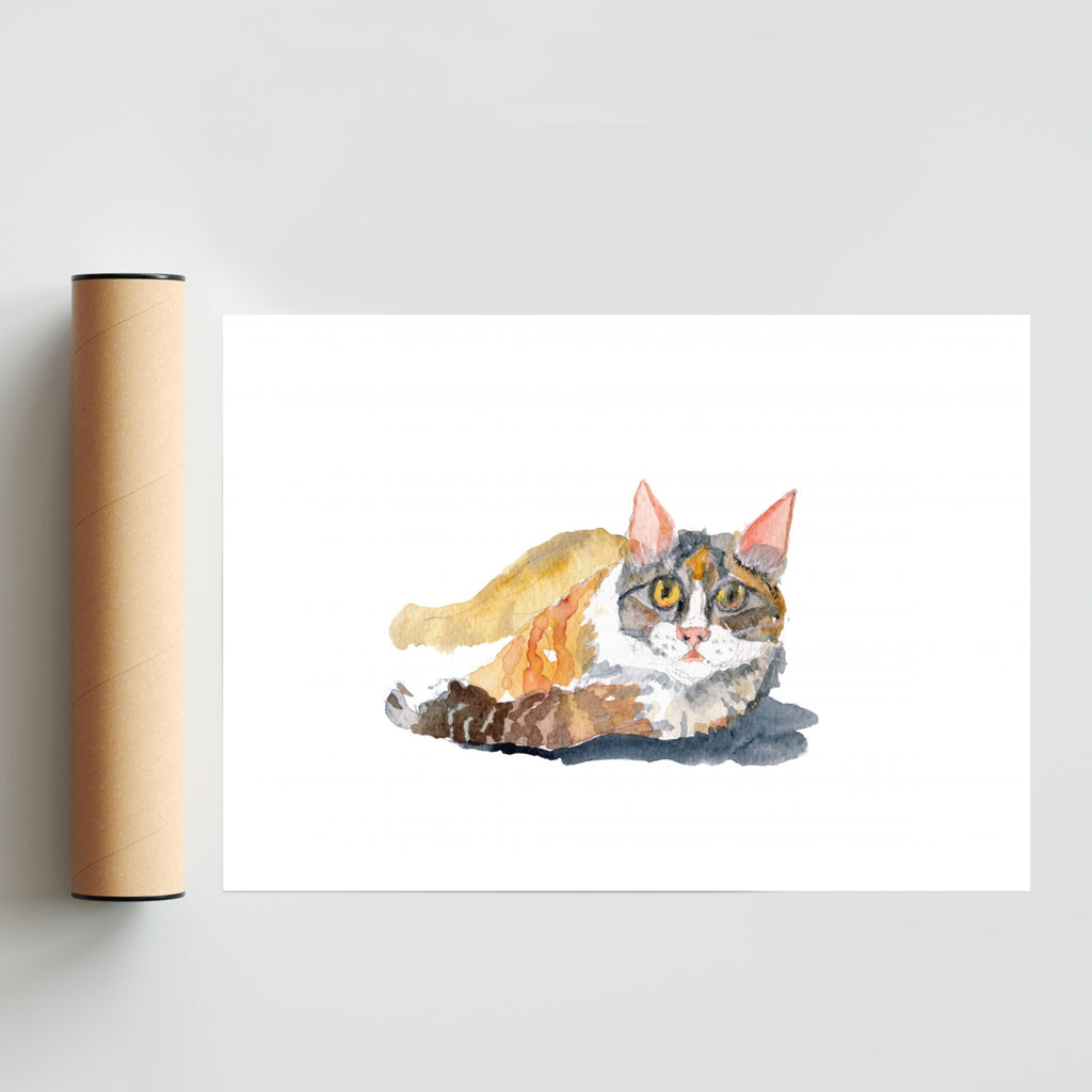 Gato - Paisaje Solo print