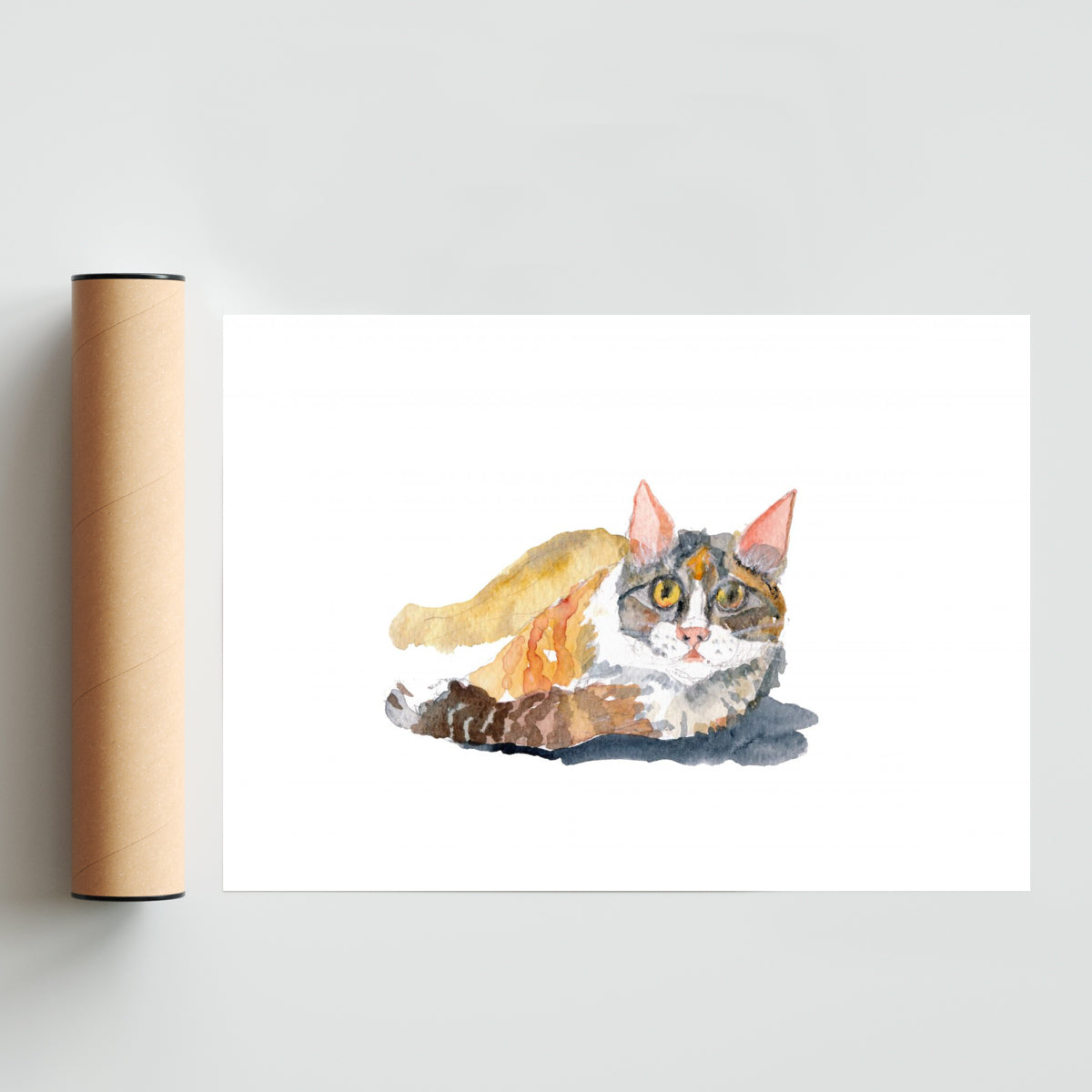 Gato - Paisaje Solo print
