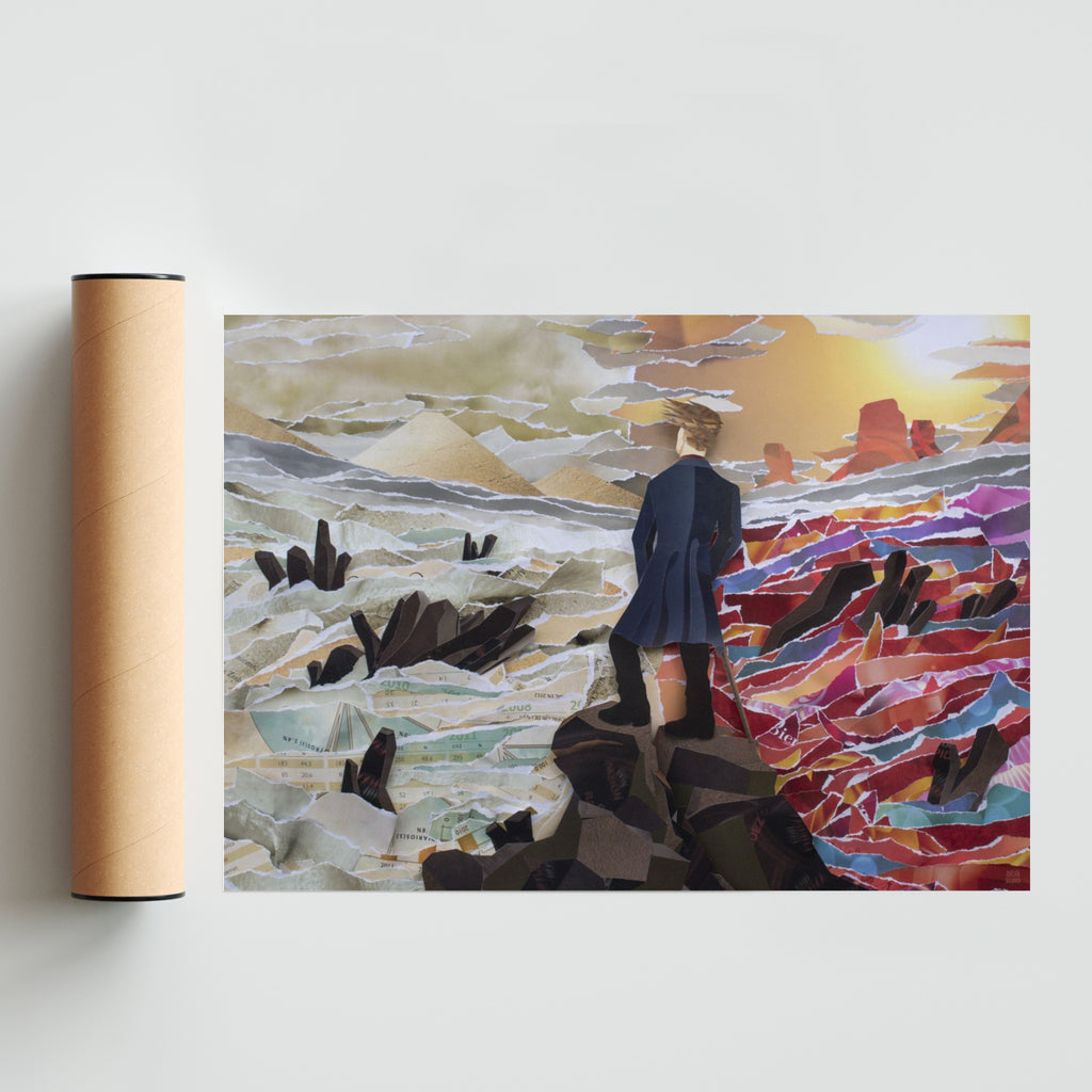 Caminante frente a mares interiores - Paisaje Solo print