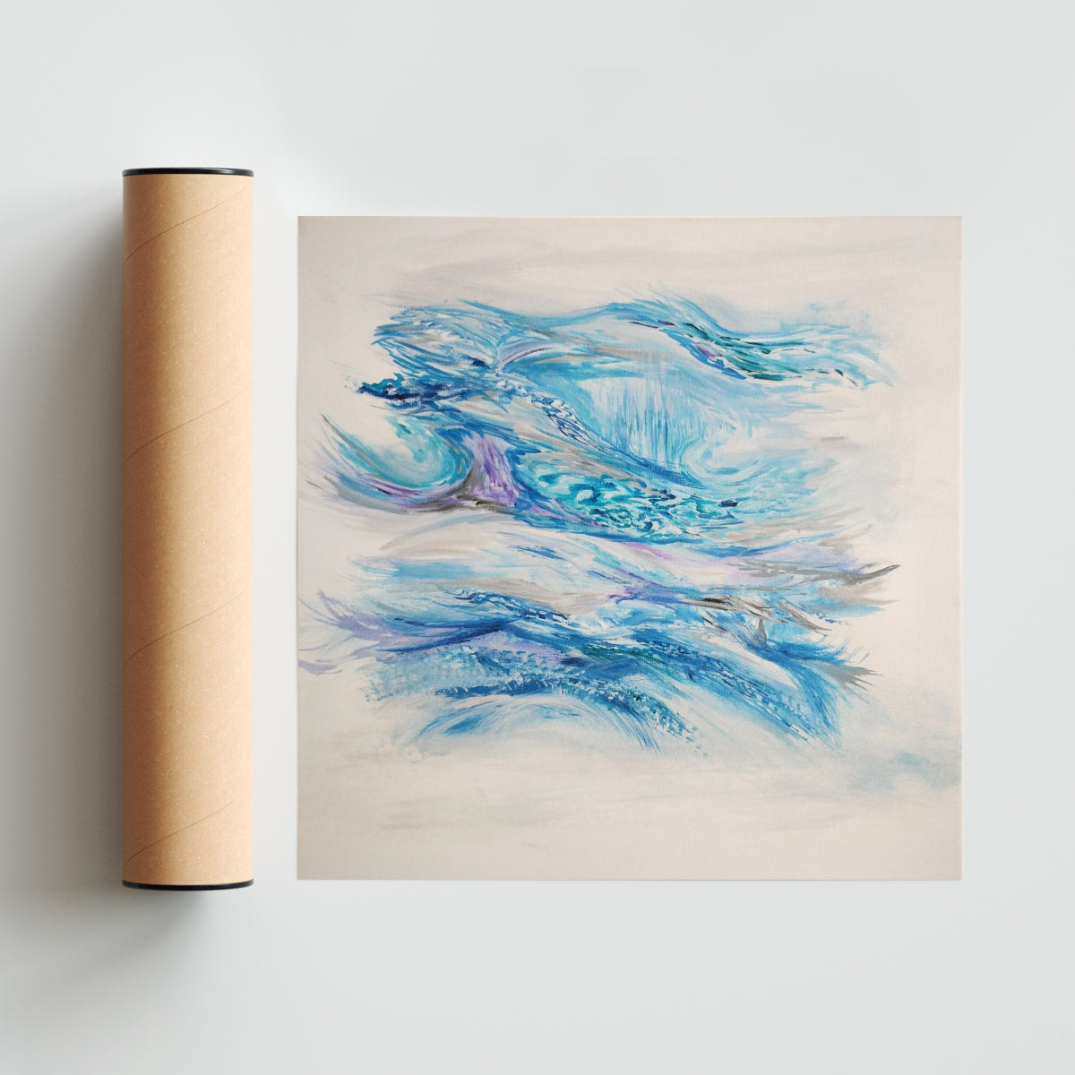 Agua - Cuadrado solo print