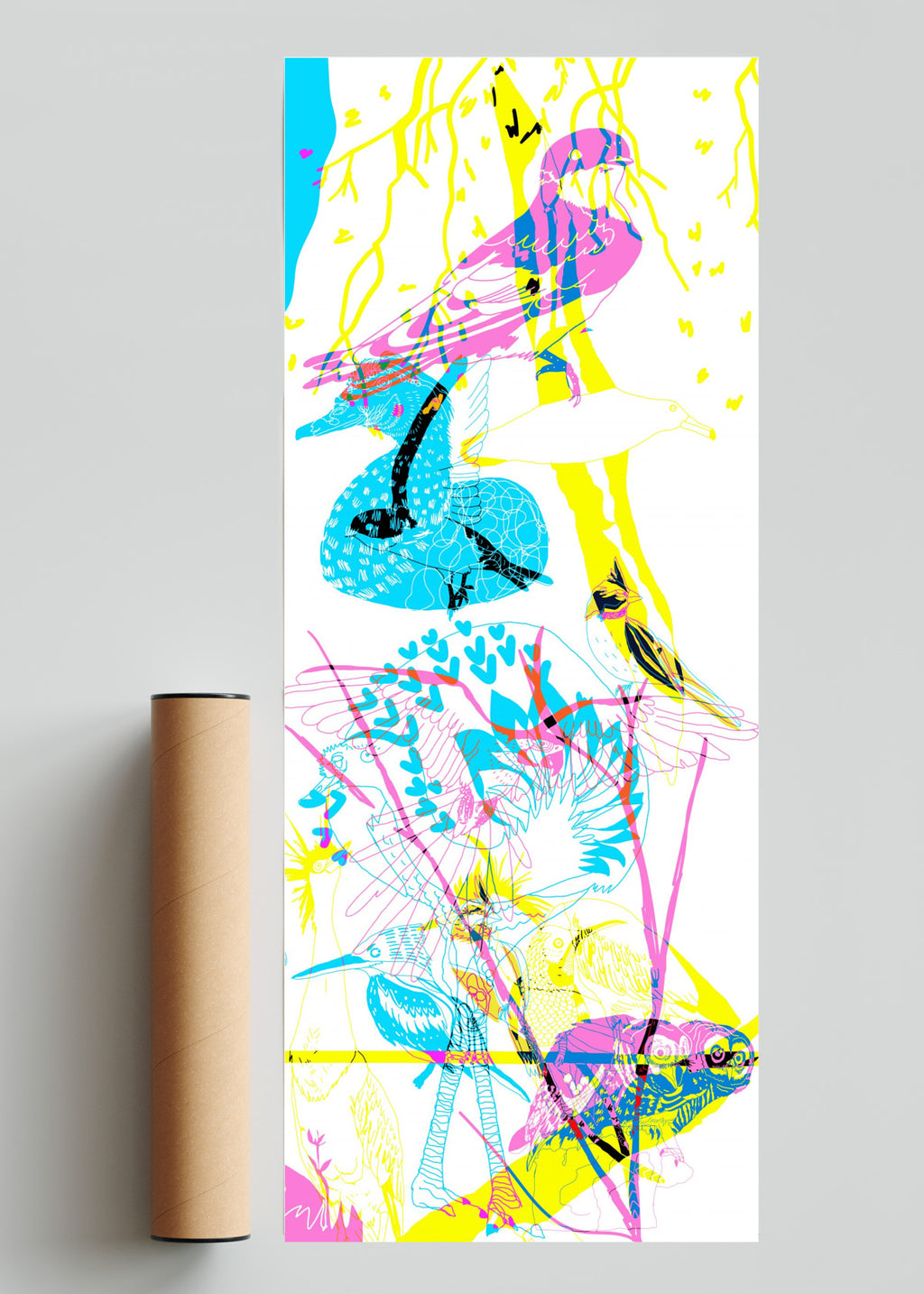 Bandada de aves - PanoV solo print