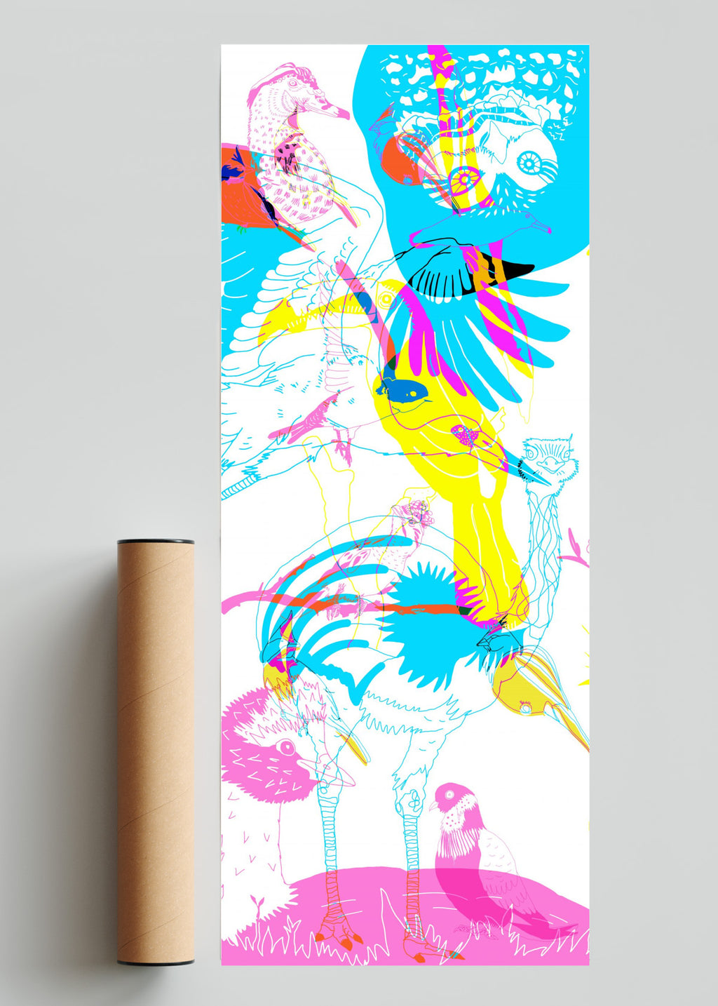 Bandada de aves2 - PanoV solo print