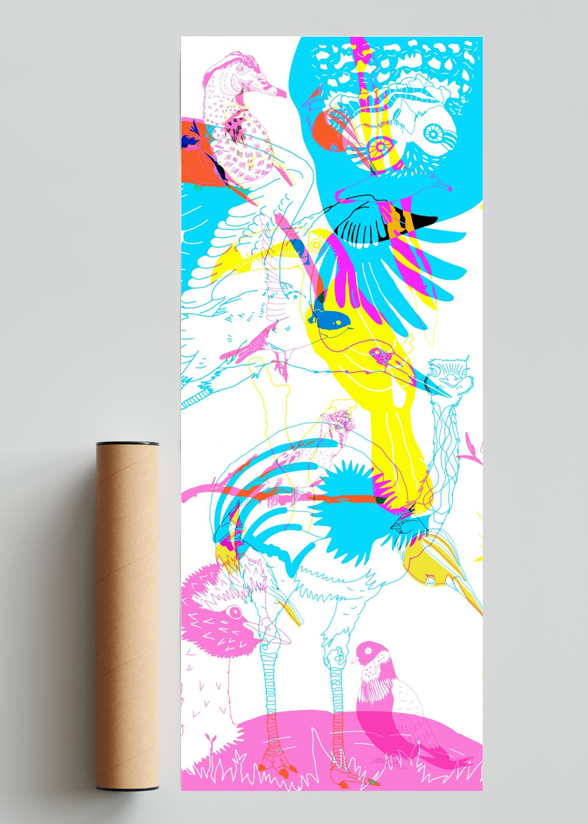 Bandada de aves2 - PanoV solo print