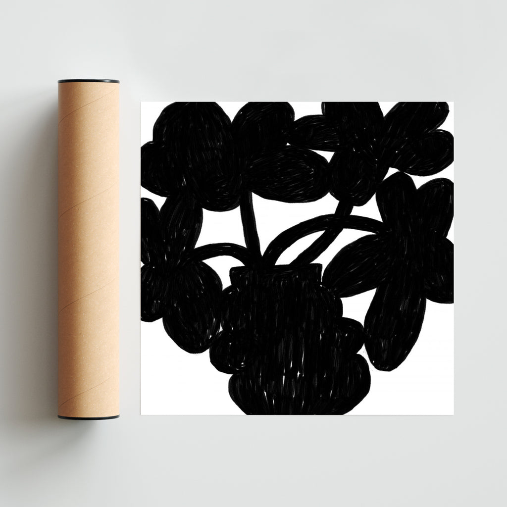 "estas flores son para ti" - Cuadrado solo print