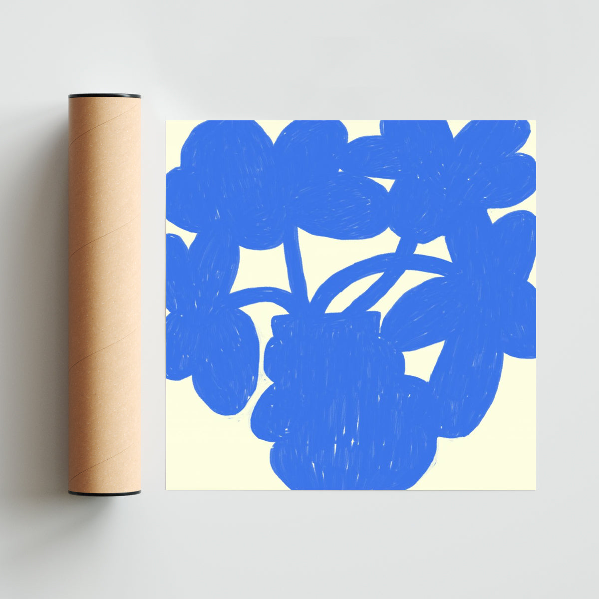 "estas flores son para ti" - Cuadrado solo print
