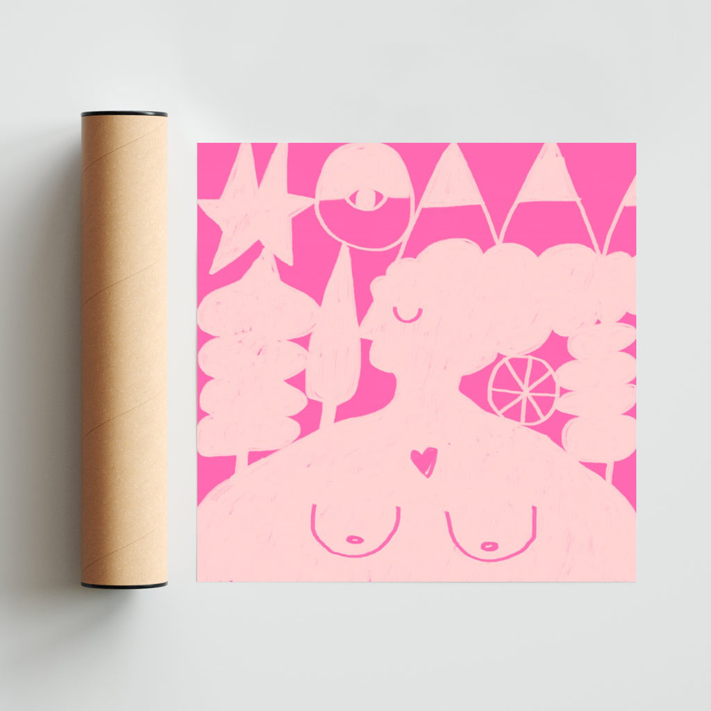 Llevo mis deseos conmigo - Cuadrado solo print