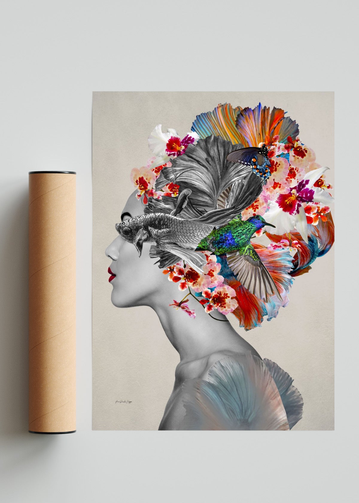 Aretha - Retrato solo print