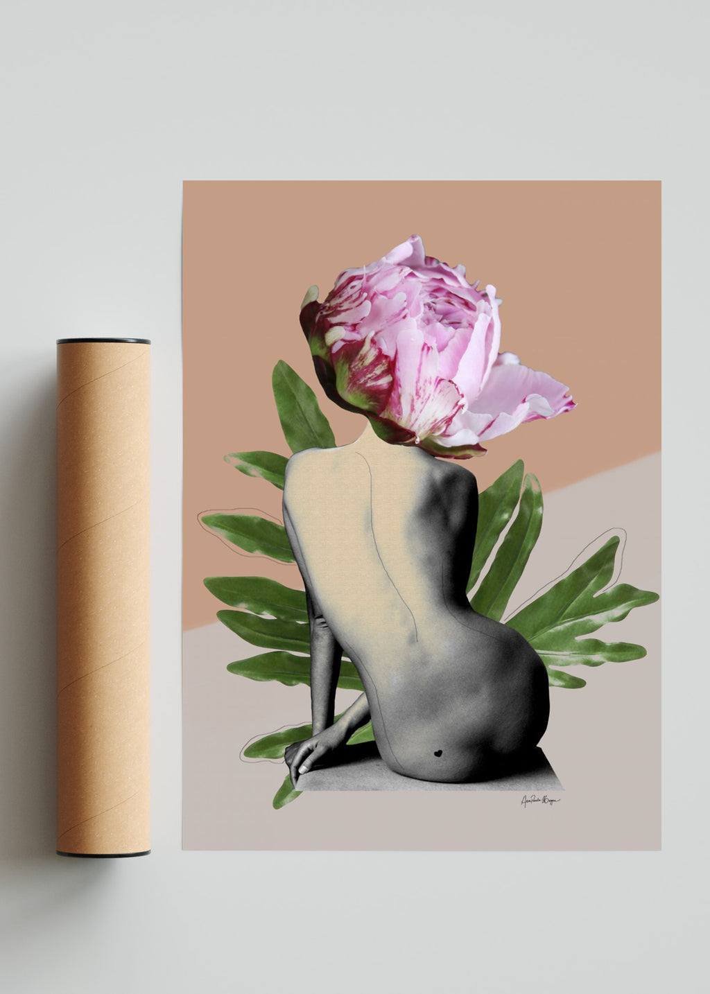 Peony - Retrato solo print