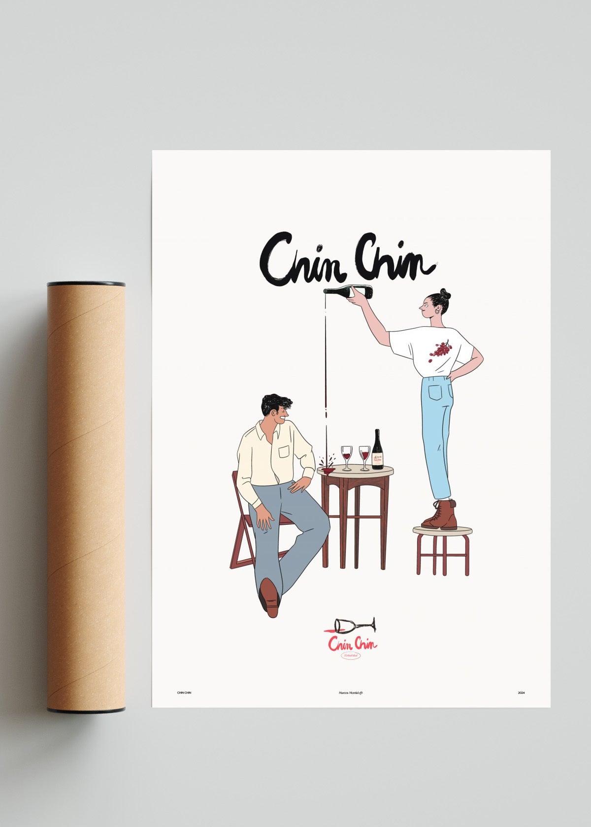 Chin Chin - Retrato solo print