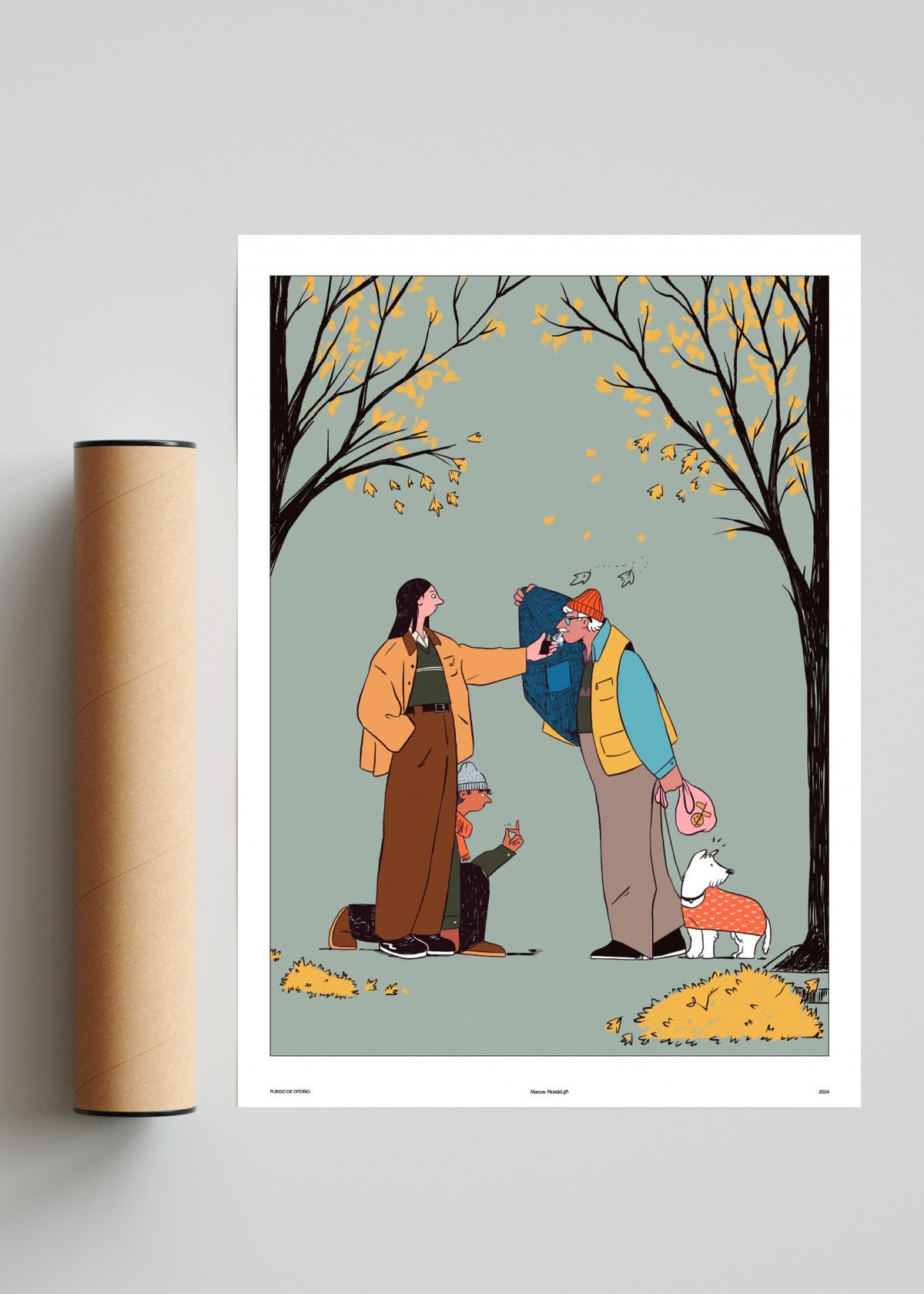 Fuego de Otoño - Retrato solo print