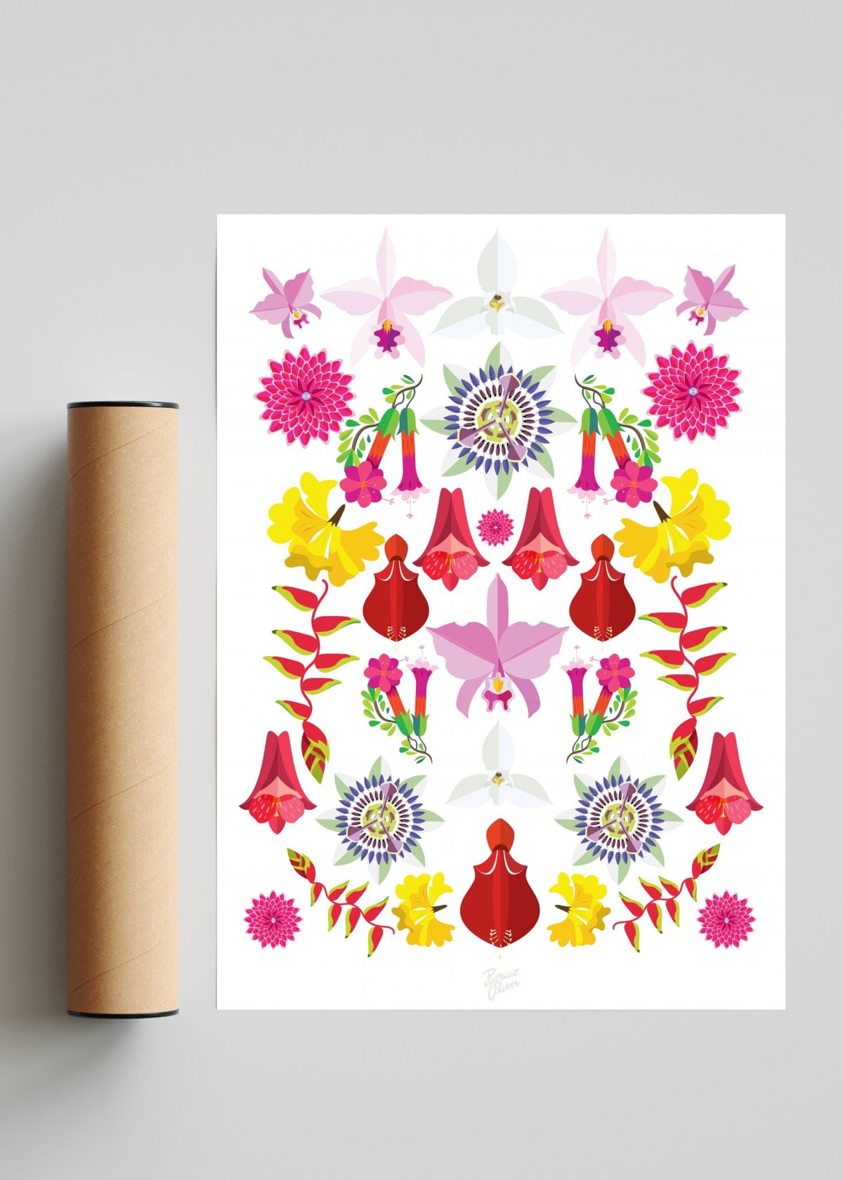 Flores Nacionales - Retrato solo print