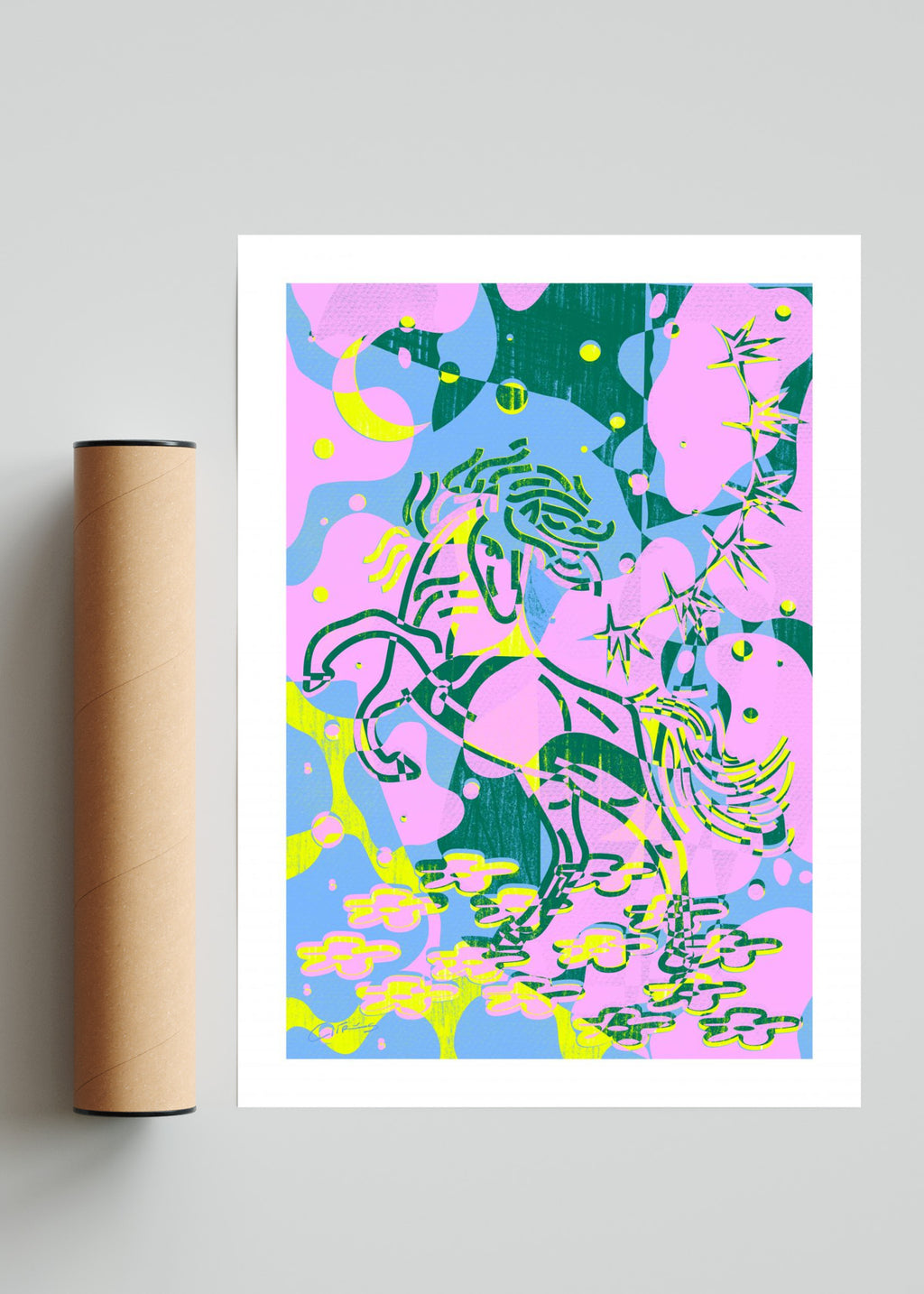 Caballito baila con estrellas - Retrato solo print
