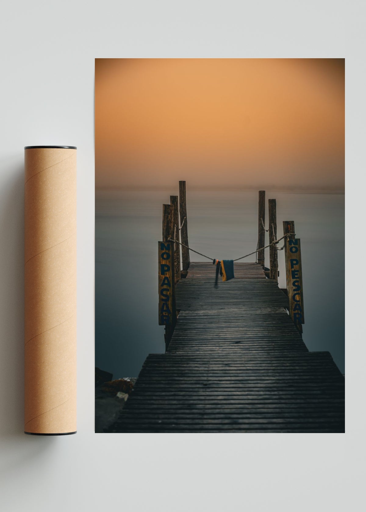 Muelle en la niebla - FotoV Solo print