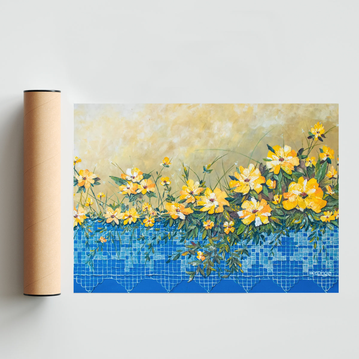 Encaje Jú paraguayo - Paisaje Solo print