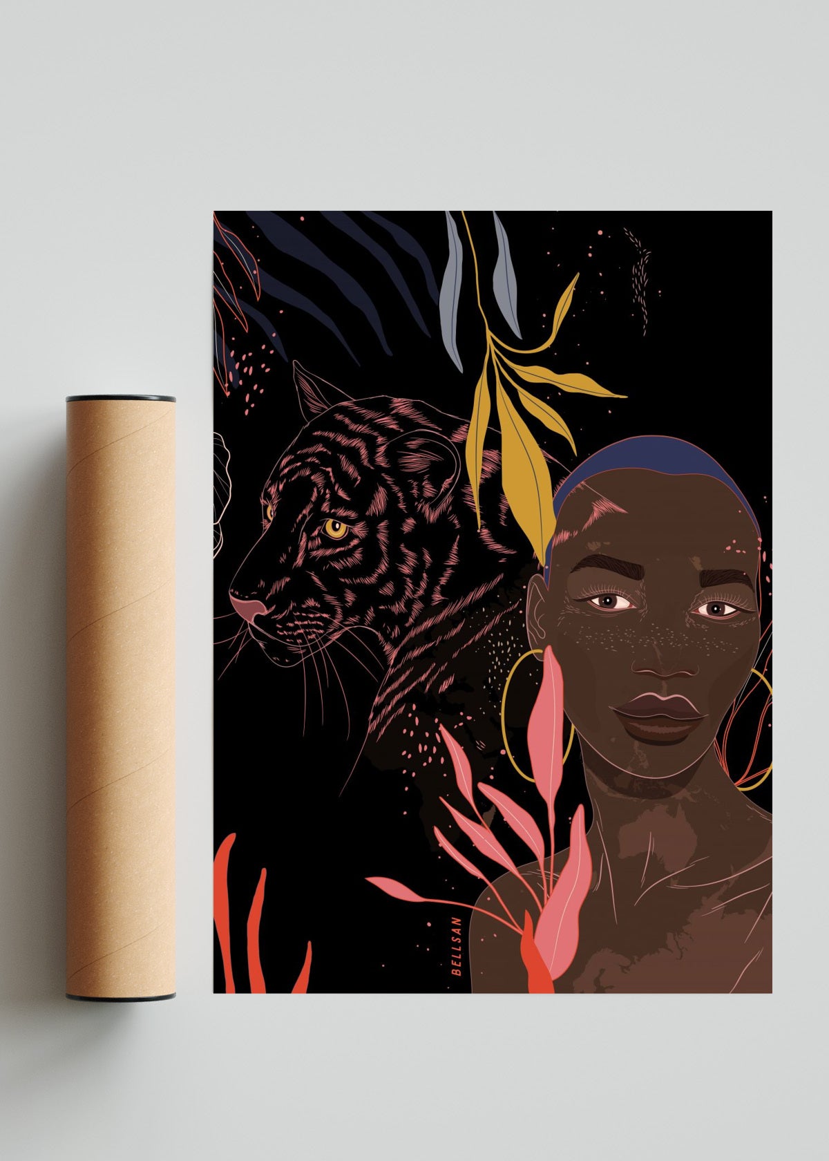 África - Retrato solo print