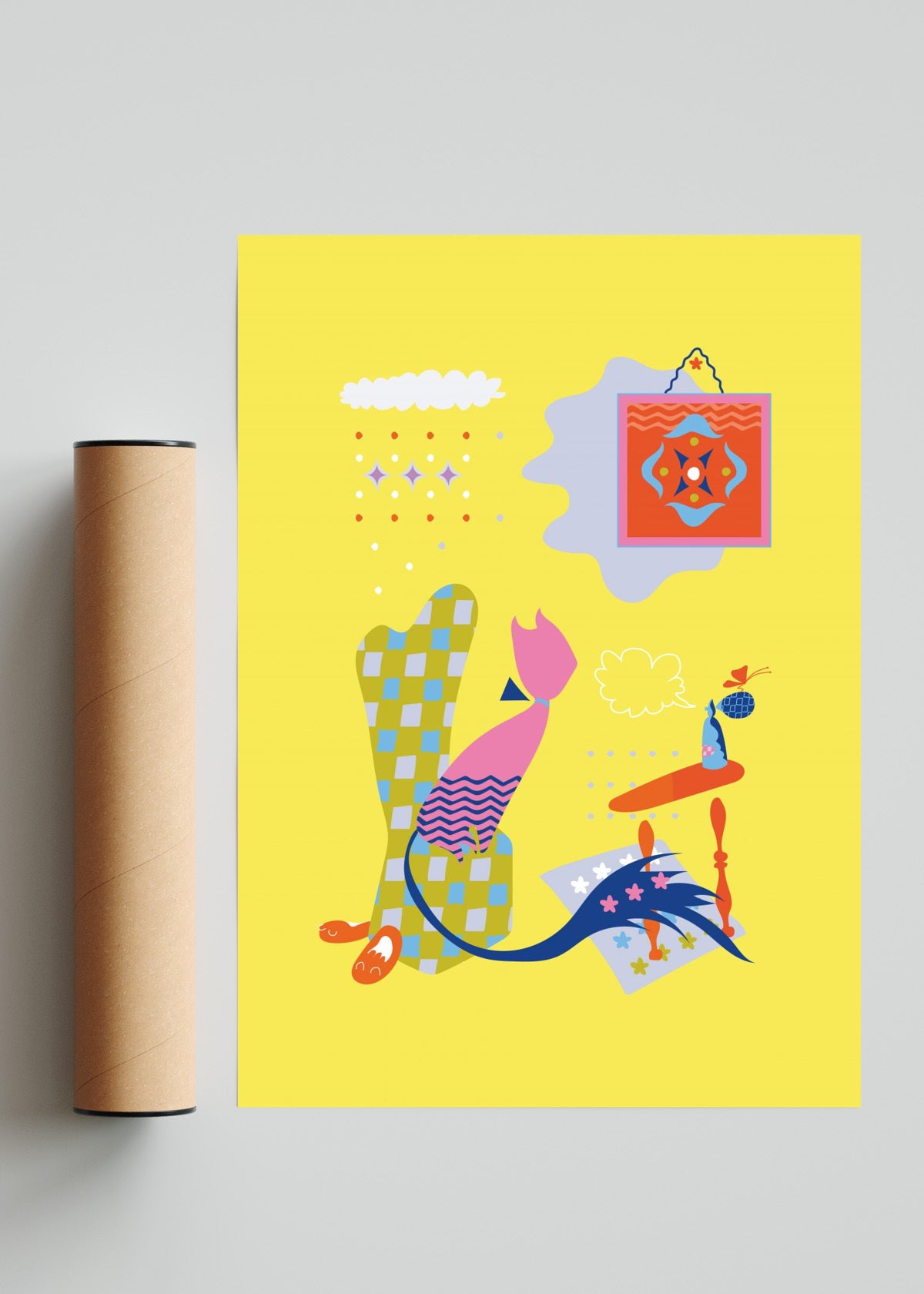 Gatite y perfume - Retrato solo print