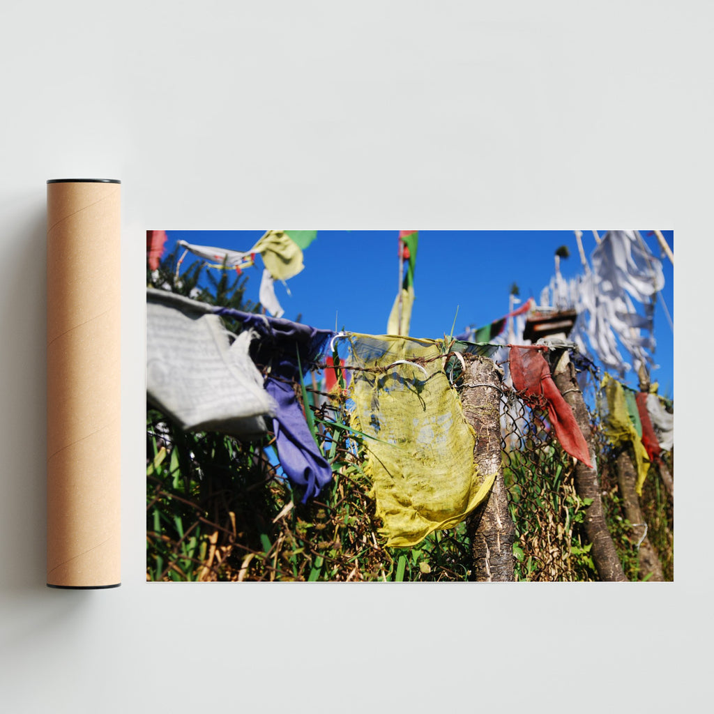 Banderas de rezo tibetanas - FotoH solo print