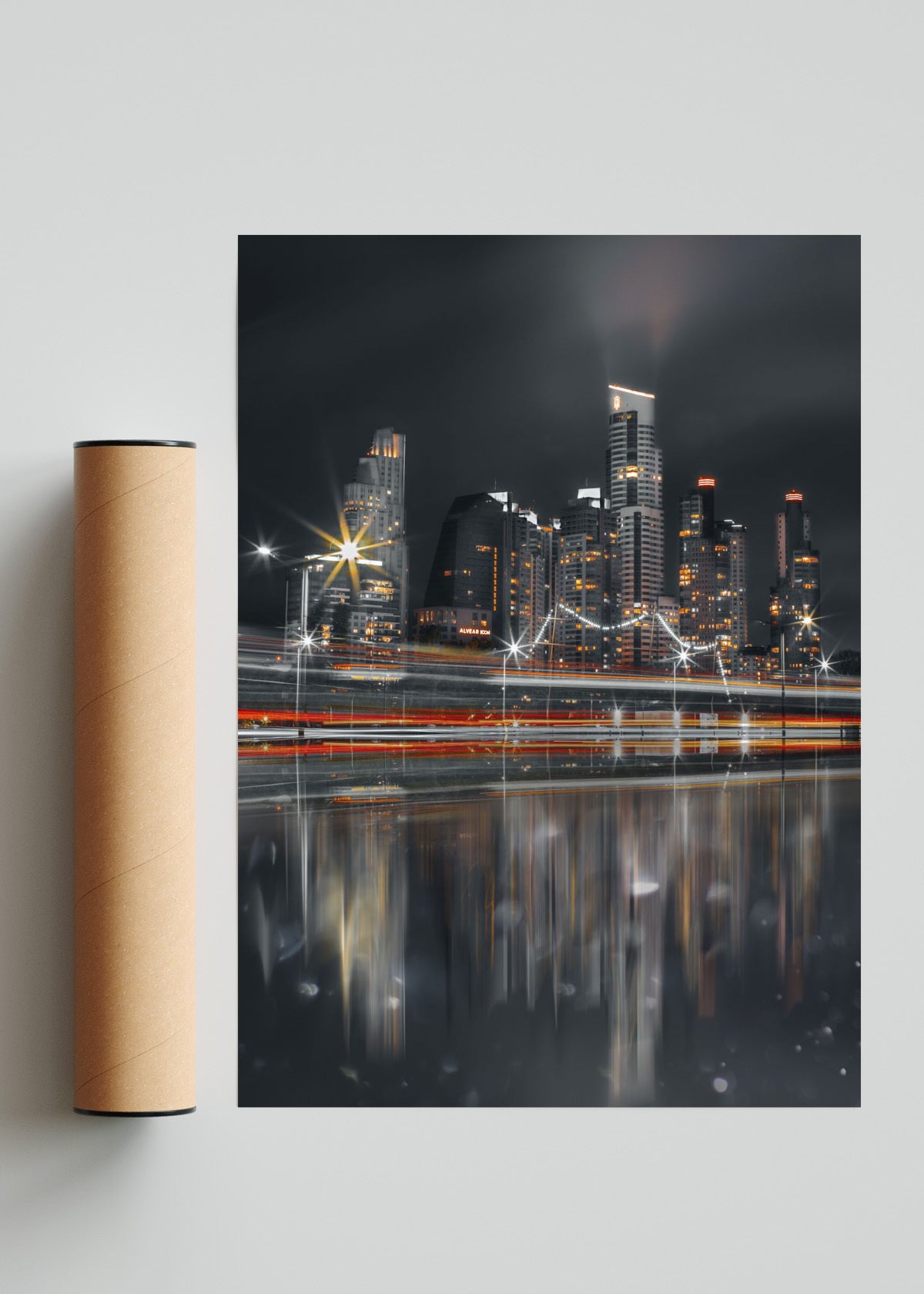 Cielos de Puerto Madero - Retrato solo print