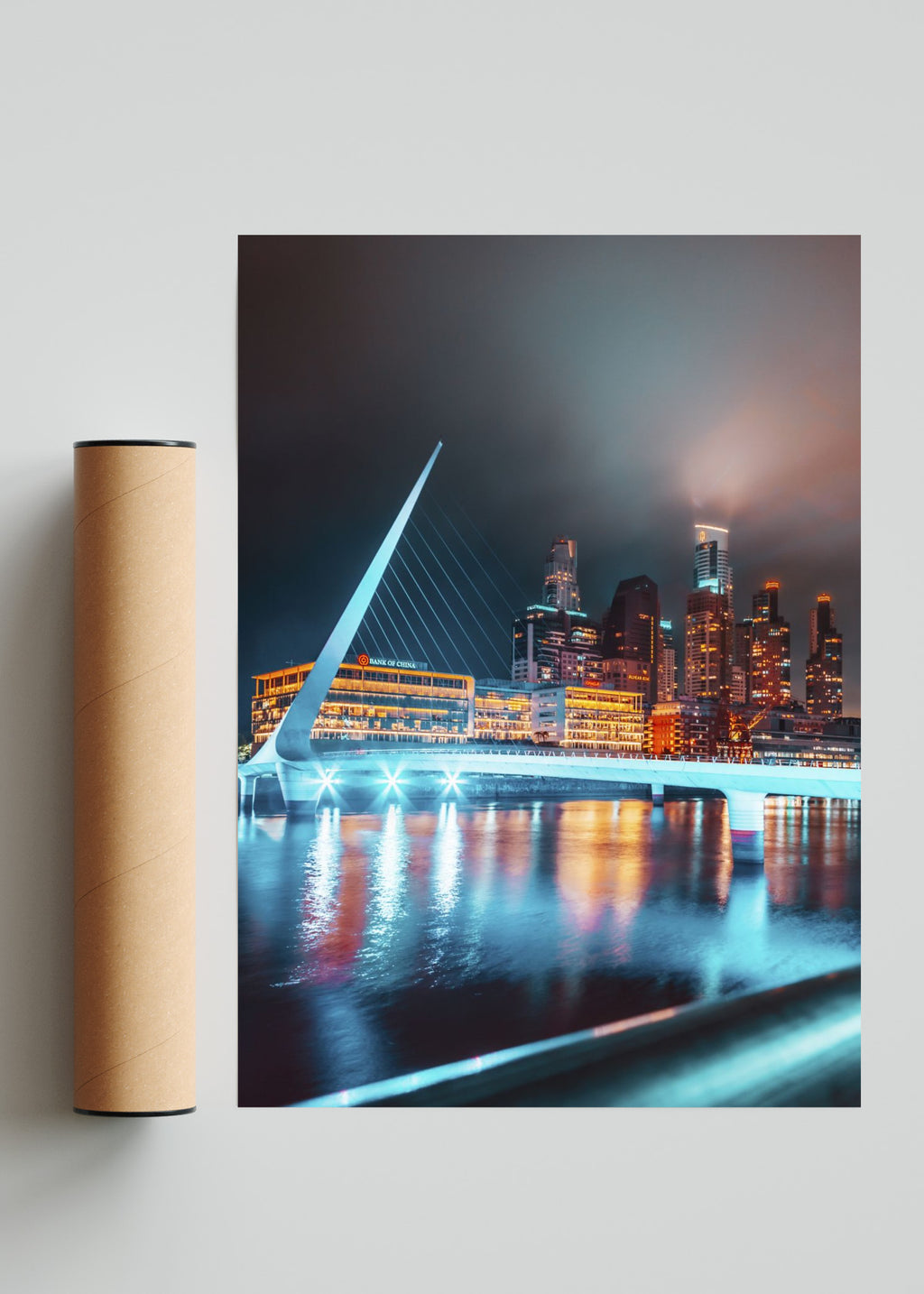 Cielos de Puerto Madero - Retrato solo print
