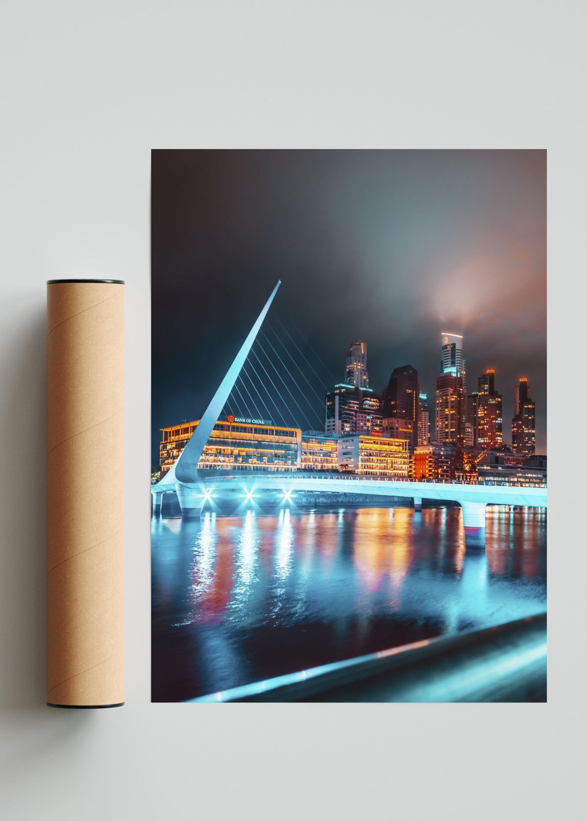 Cielos de Puerto Madero - Retrato solo print
